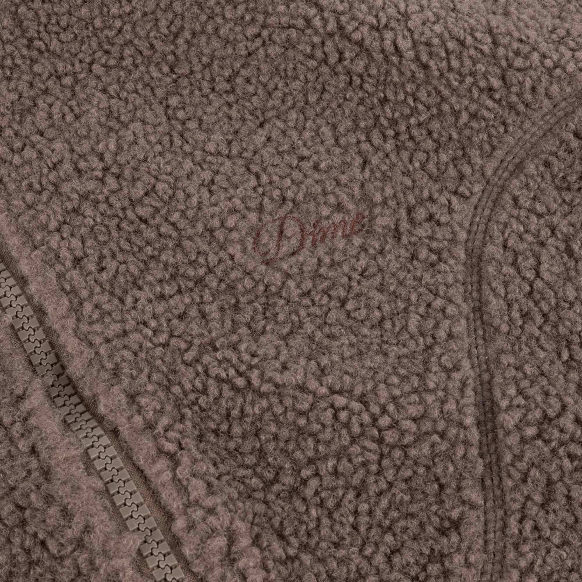 Dime Mens Polar Fleece Sherpa Zip Up