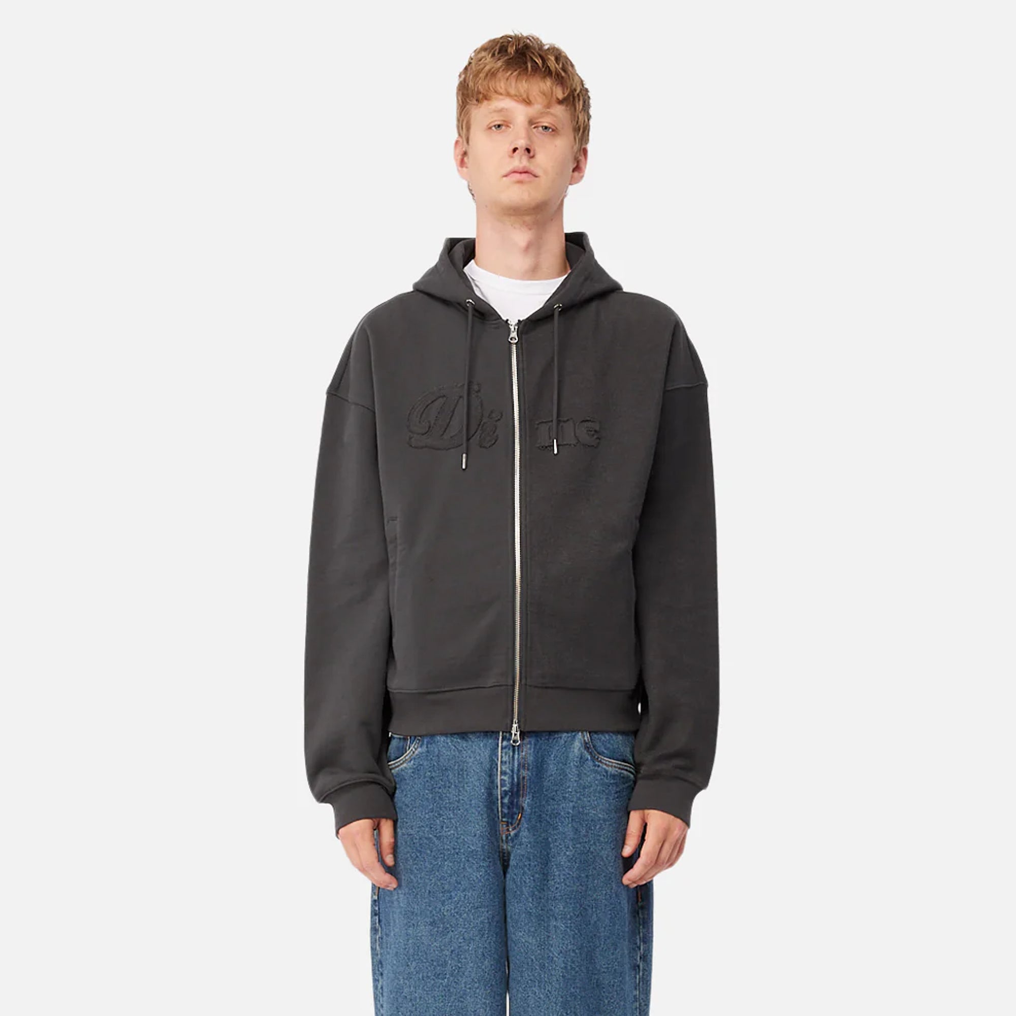 Dime Mens Reverse French Zip Hoodie
