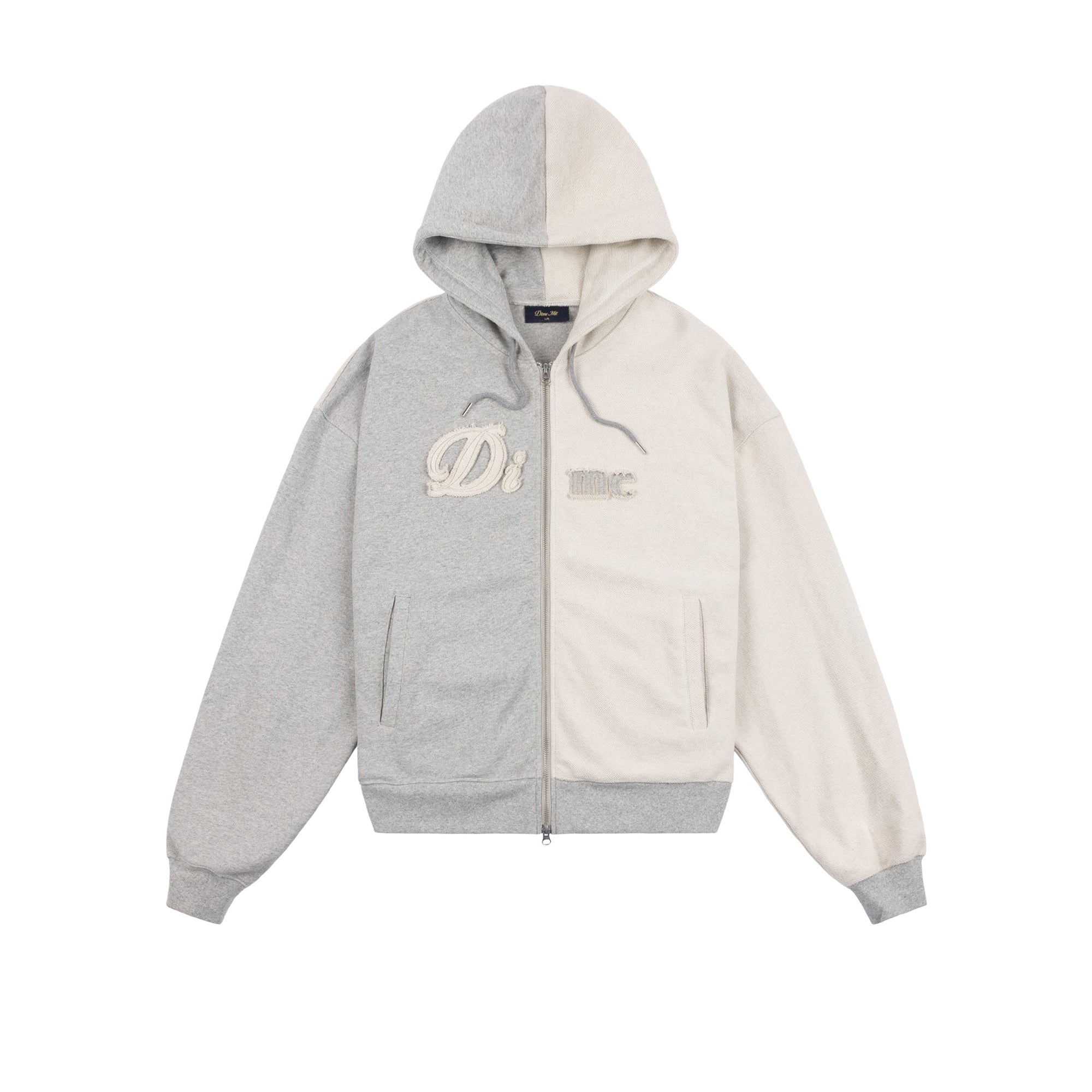 Dime Mens Reverse French Zip Hoodie