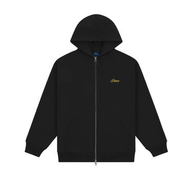 Dime Mens Cursive Small Logo Zip Hoodie