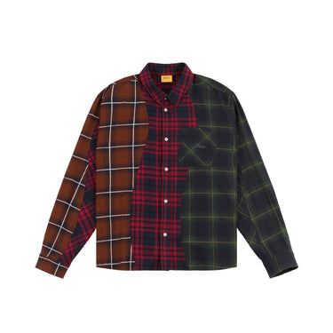 Dime Mens Triple Plaid Shirt