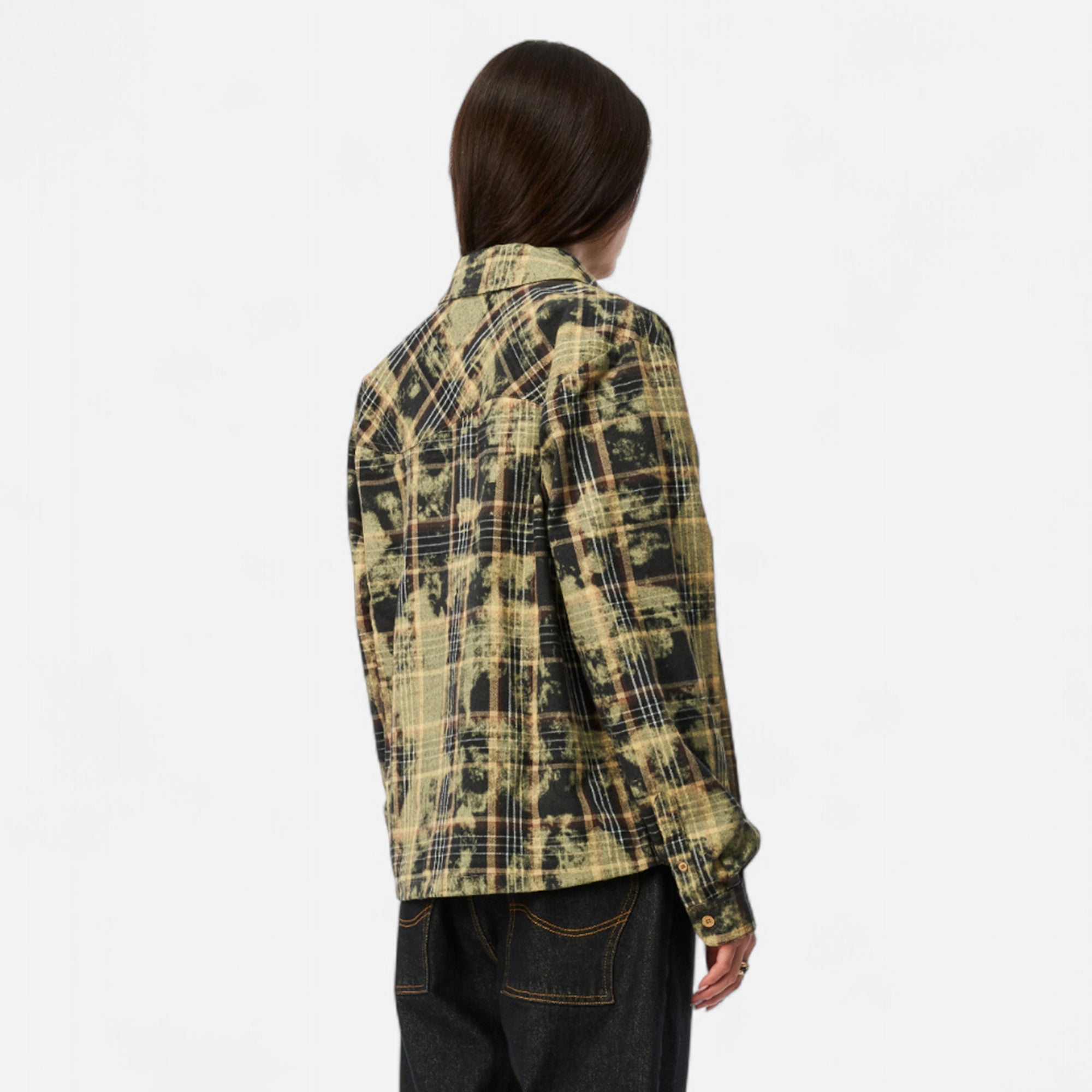 Dime Mens Plaid Flannel Shirt