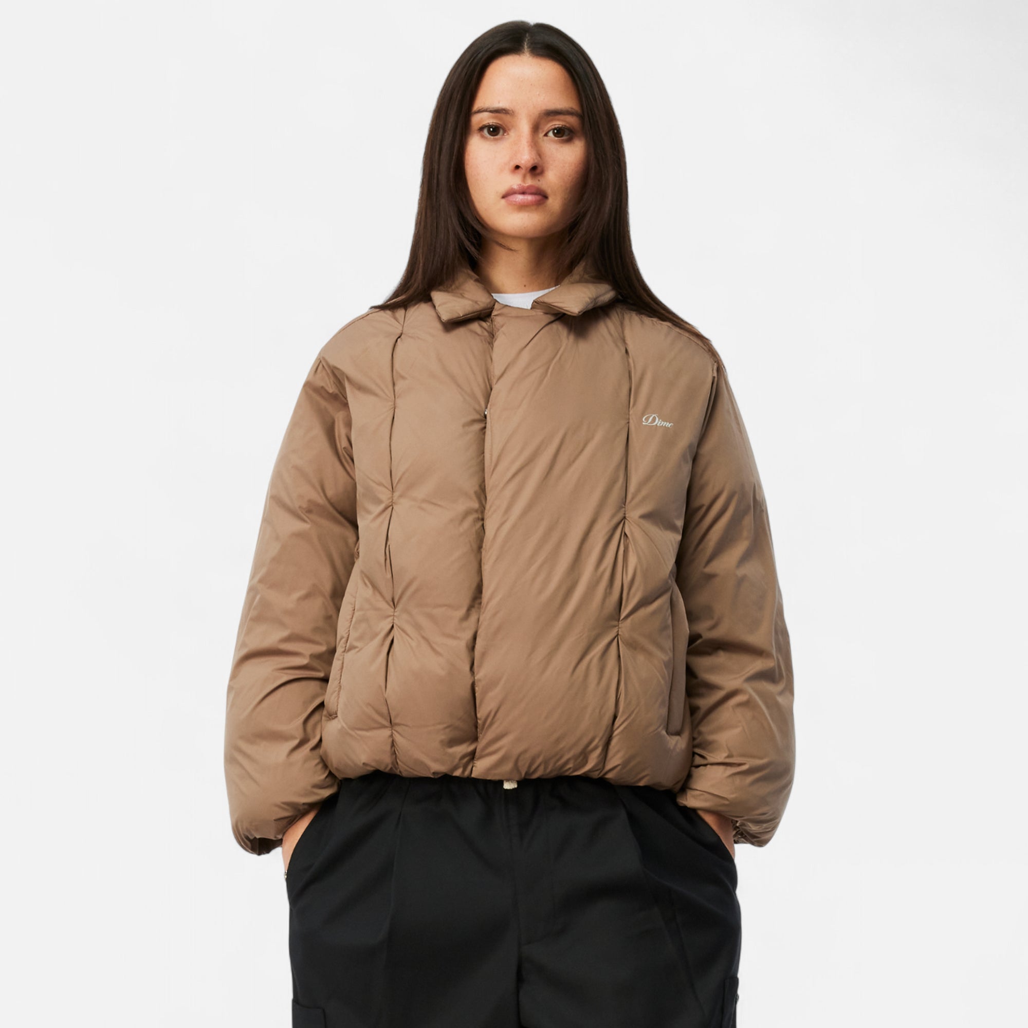 Dime Mens Pleated Puffer Jacket – Extra Butter