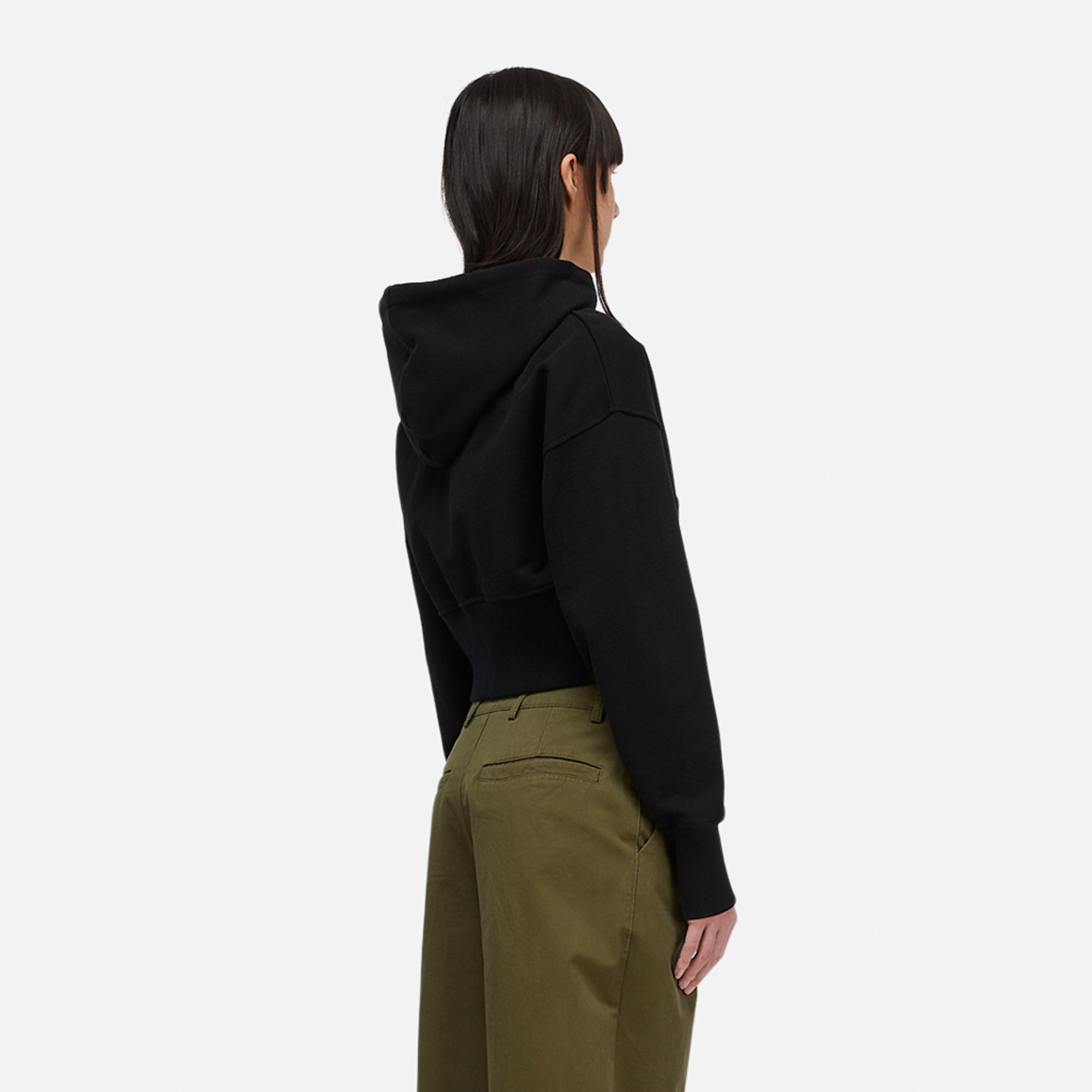 Dime Womens Cropped Zip Hoodie