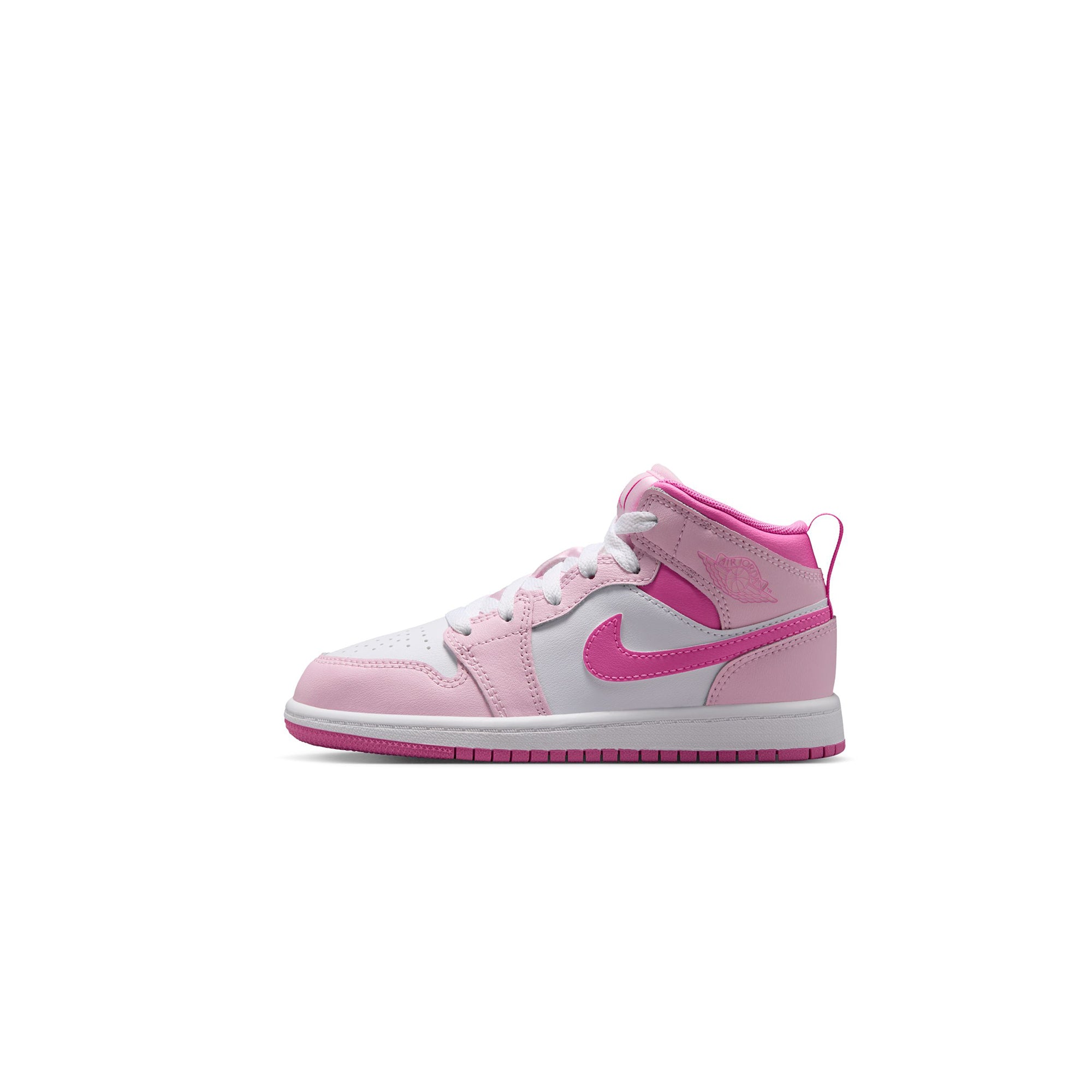 Pink Foam/pink Foam-china Rose-white Sneakers on a white background