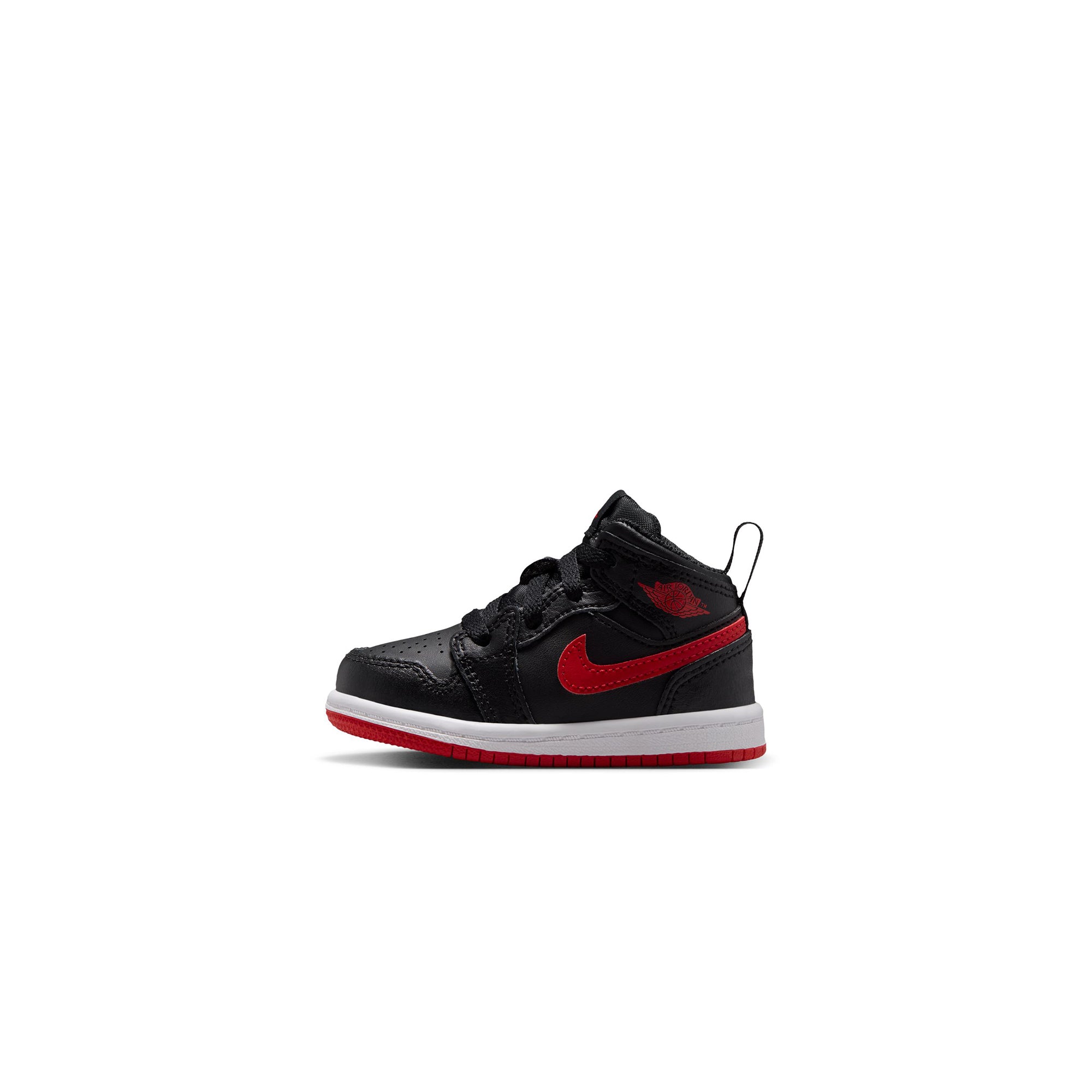 Black/university Red-white Sneakers on a white background