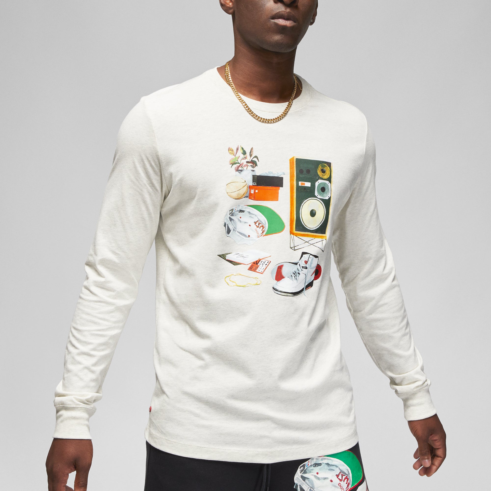 Air Jordan Artist Series By Jacob Rochester Mens LS Tee