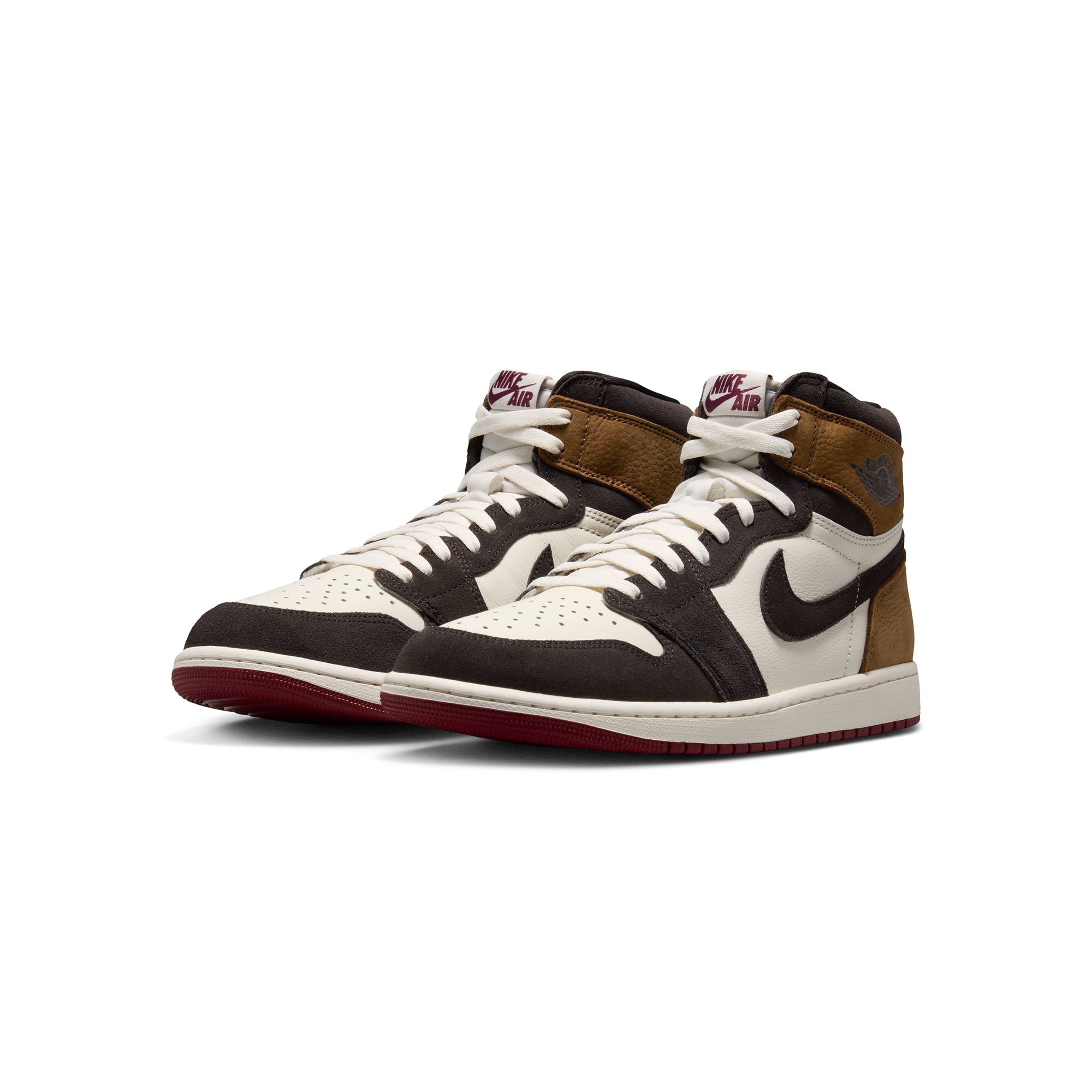 Shadow Brown/Team Red-lt British Tan Sneakers on a white background