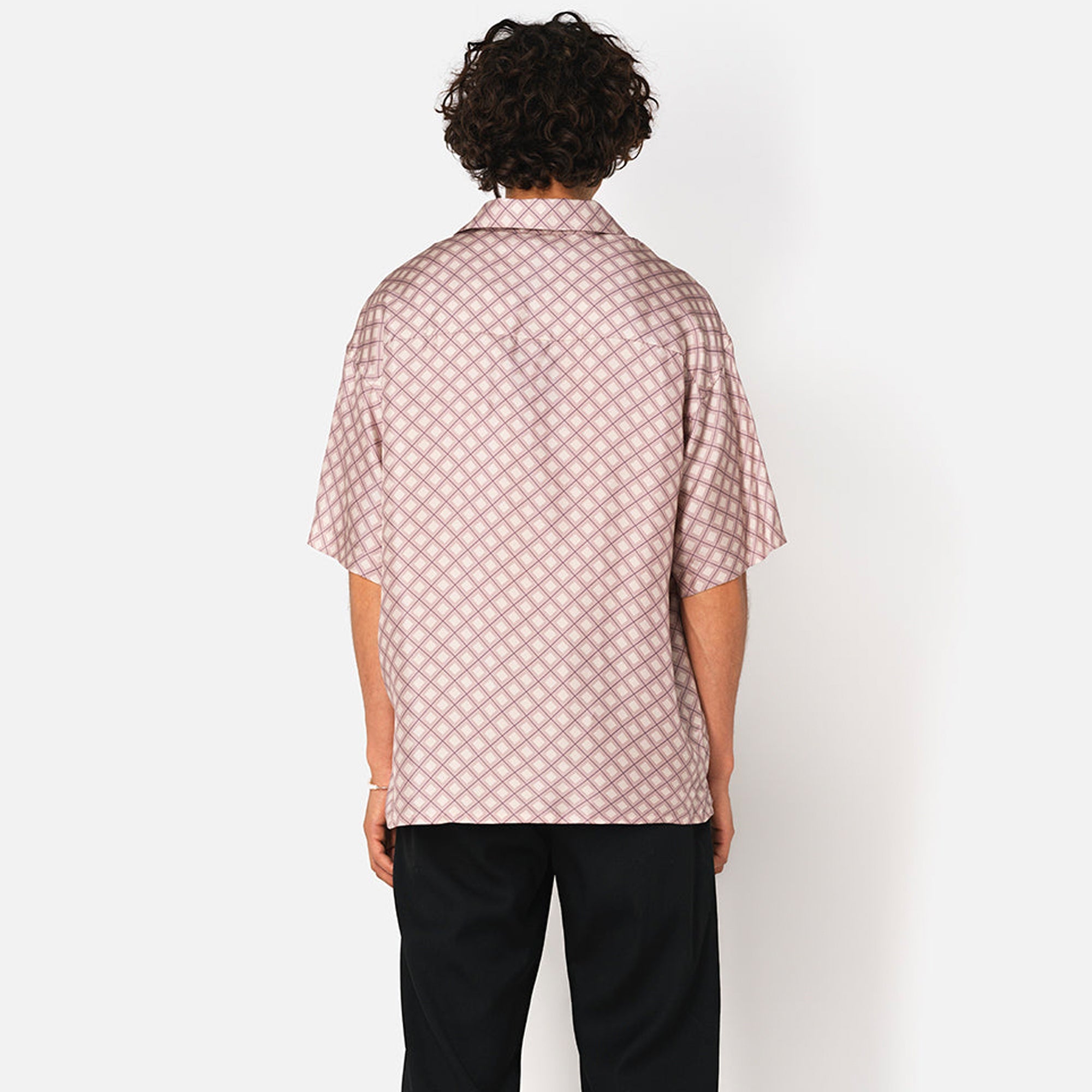 John Elliott Mens Silk SS Button Up Shirt