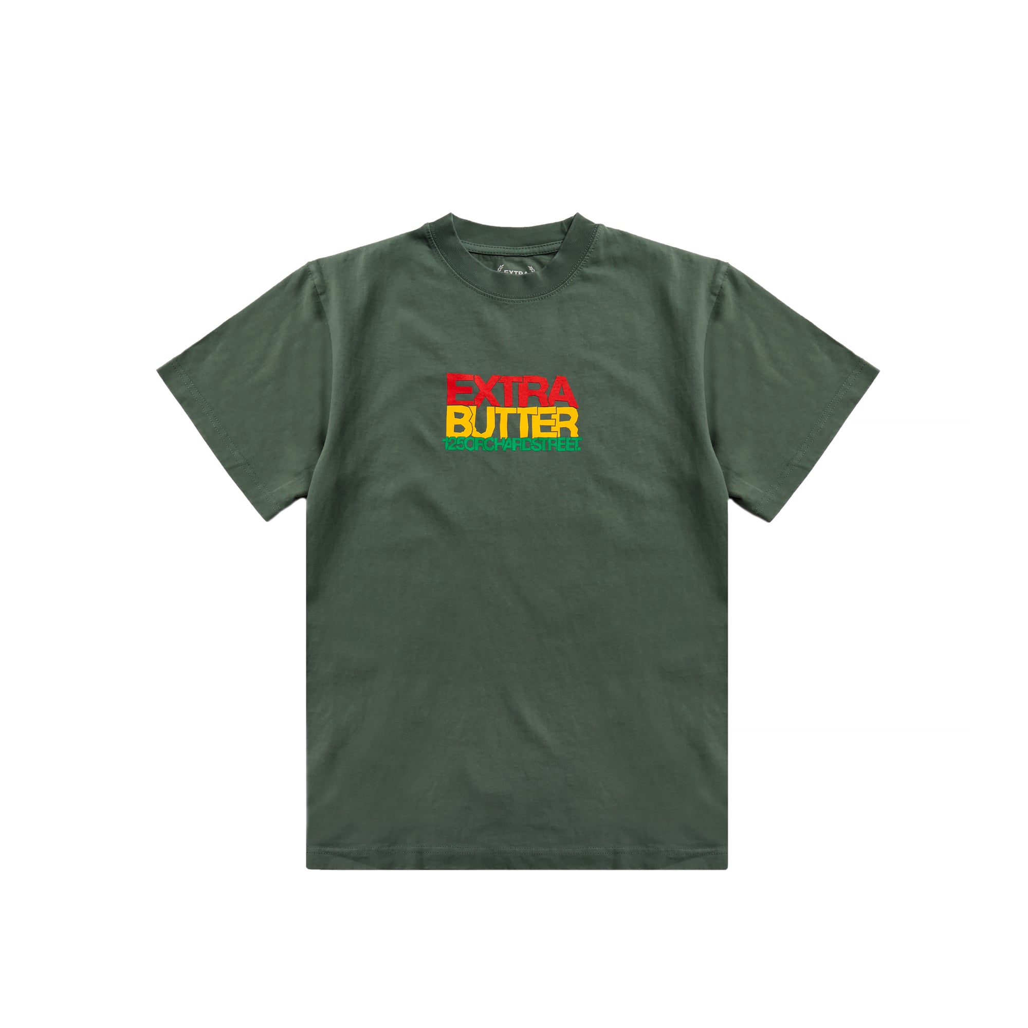 Olive T-Shirt on a white background