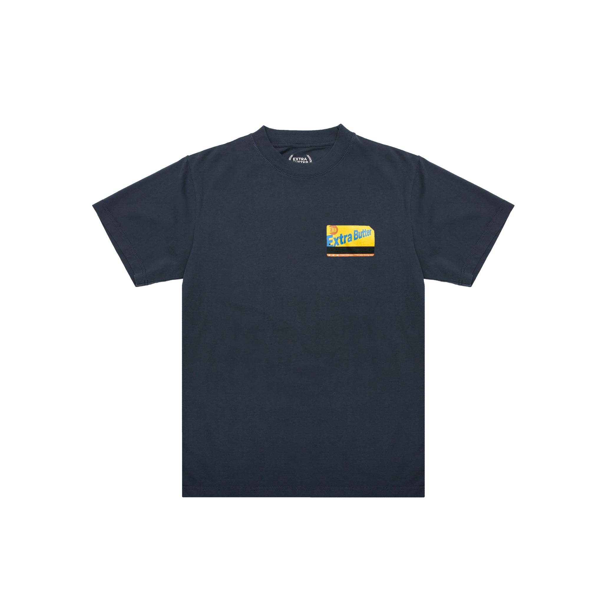 Navy T-Shirt on white background