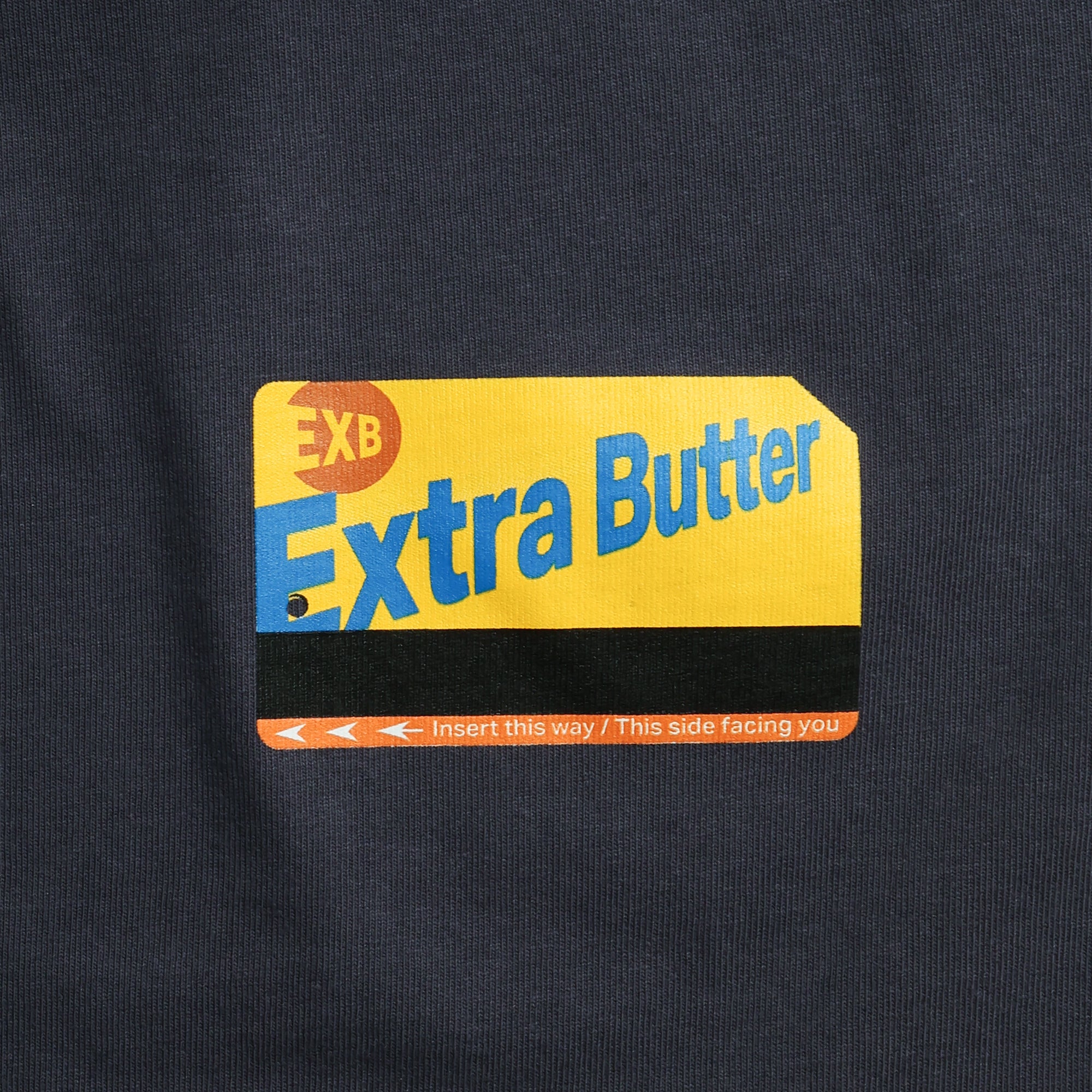 Navy T-Shirt on white background