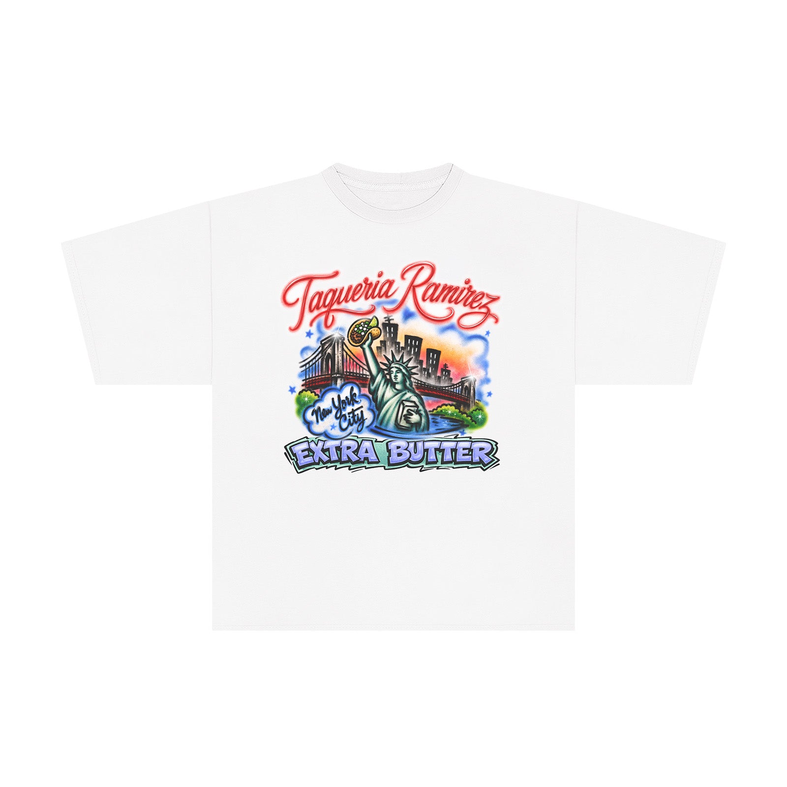 Extra Butter x Taqueria Ramirez Airbrush Tee card image