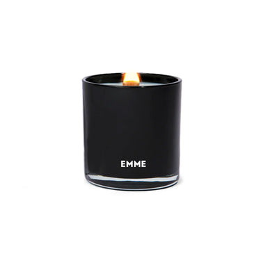 Emme Peony Suede Wood Wick Candle