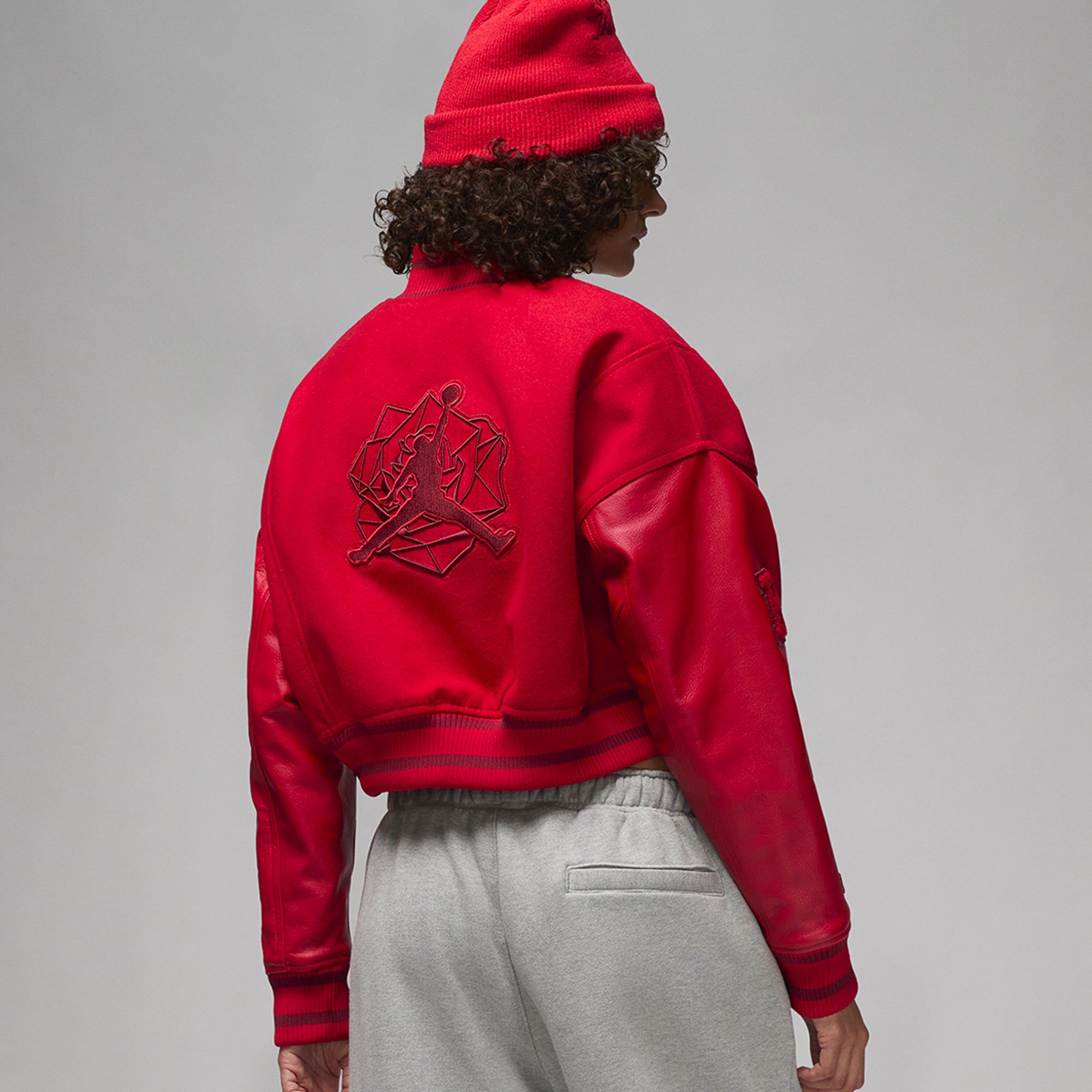 JORDAN テヤナテイラー スタジャン ジャケット リバーシブル　XL Air Jordan x Teyana Taylor Womens Varsity Jacket – Extra Butter
