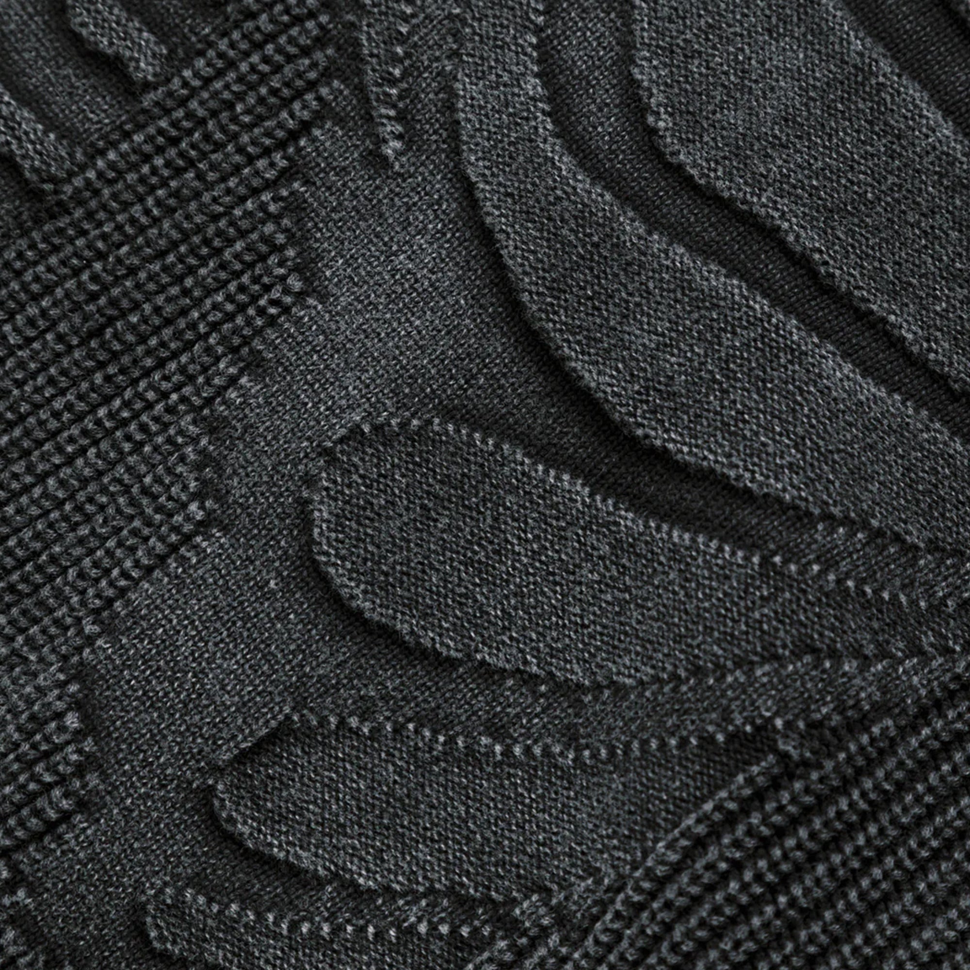 Brigade Mens Acid Wash Bones 3D Knit Sweatshirt