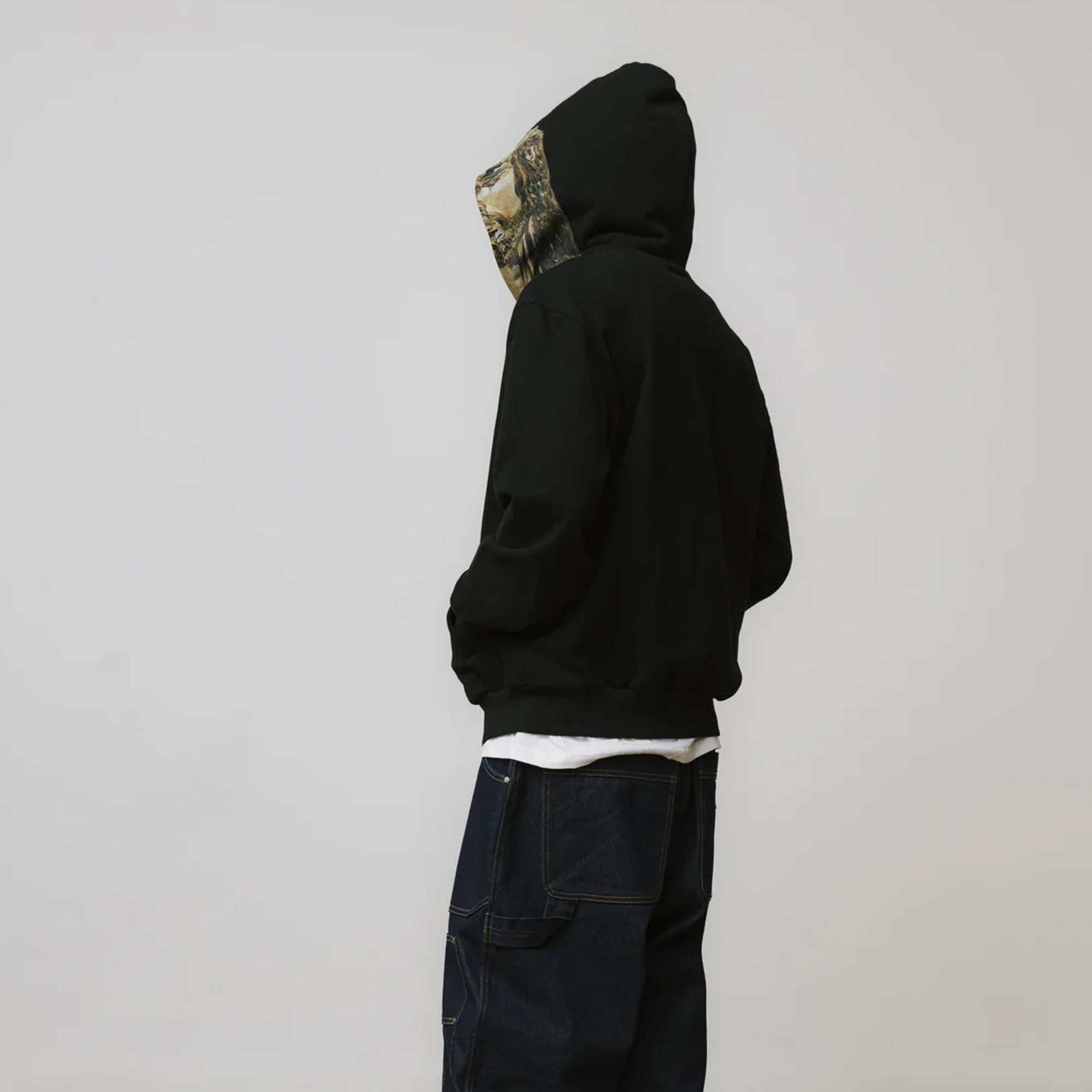 Brigade Mens Jesus Piece Full Zip Hoodie