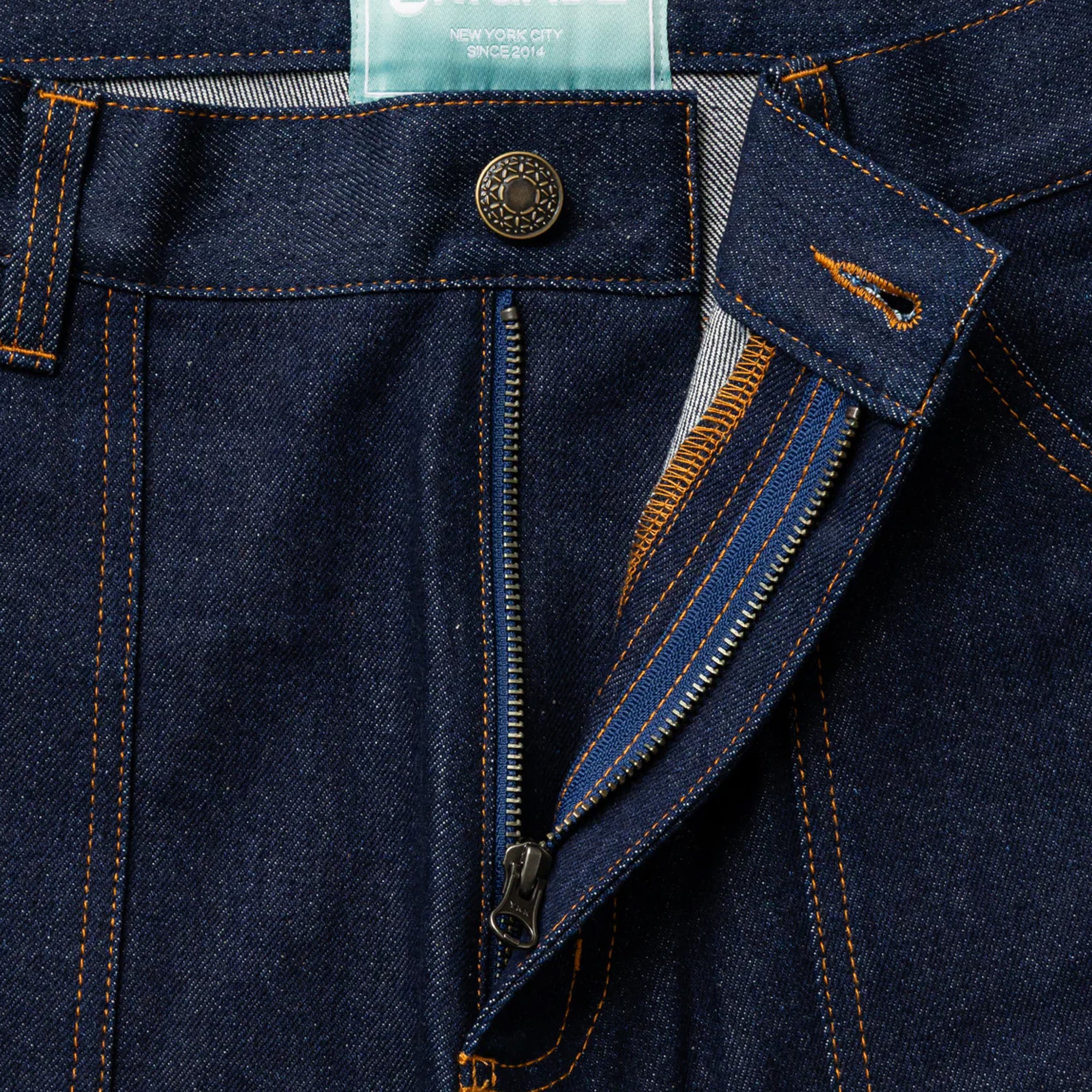 Brigade Mens Raw Denim Double Knee Carpenter Pants