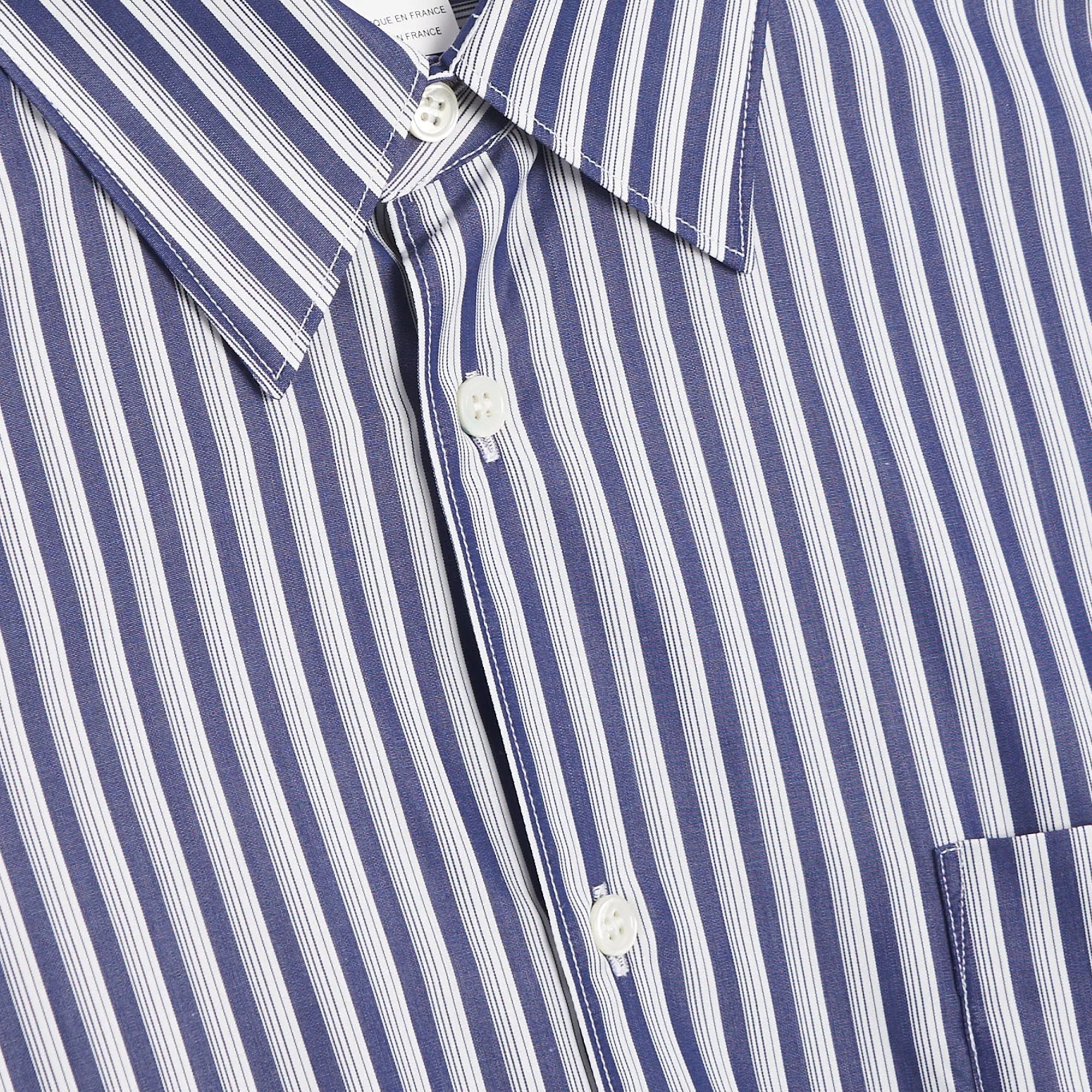 Comme des Garcons SHIRT Mens Yarn Dyed Cotton Stripe Shirt