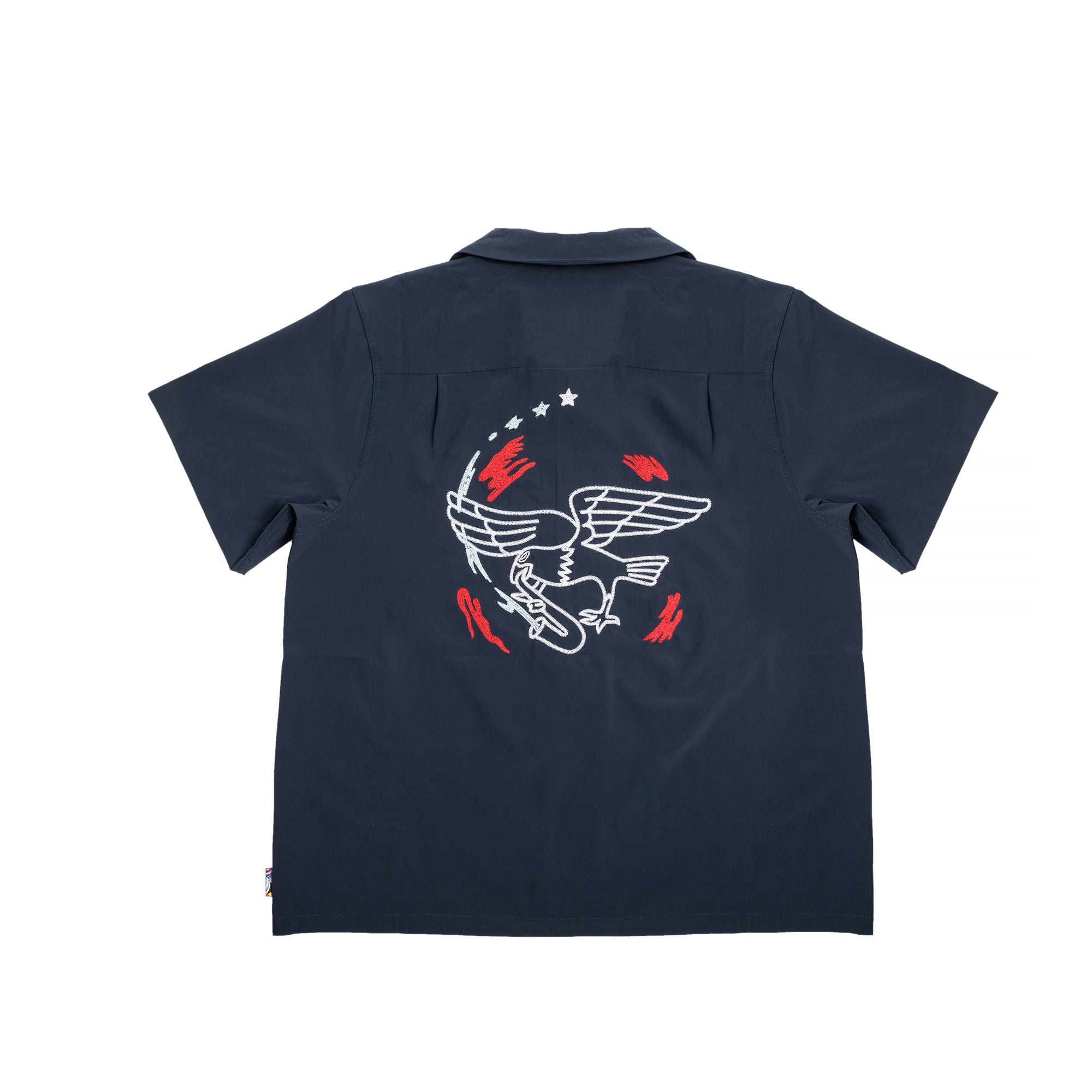 Nike SB Mens Short Sleeve Button Up Skate Bowler Top – Extra Butter