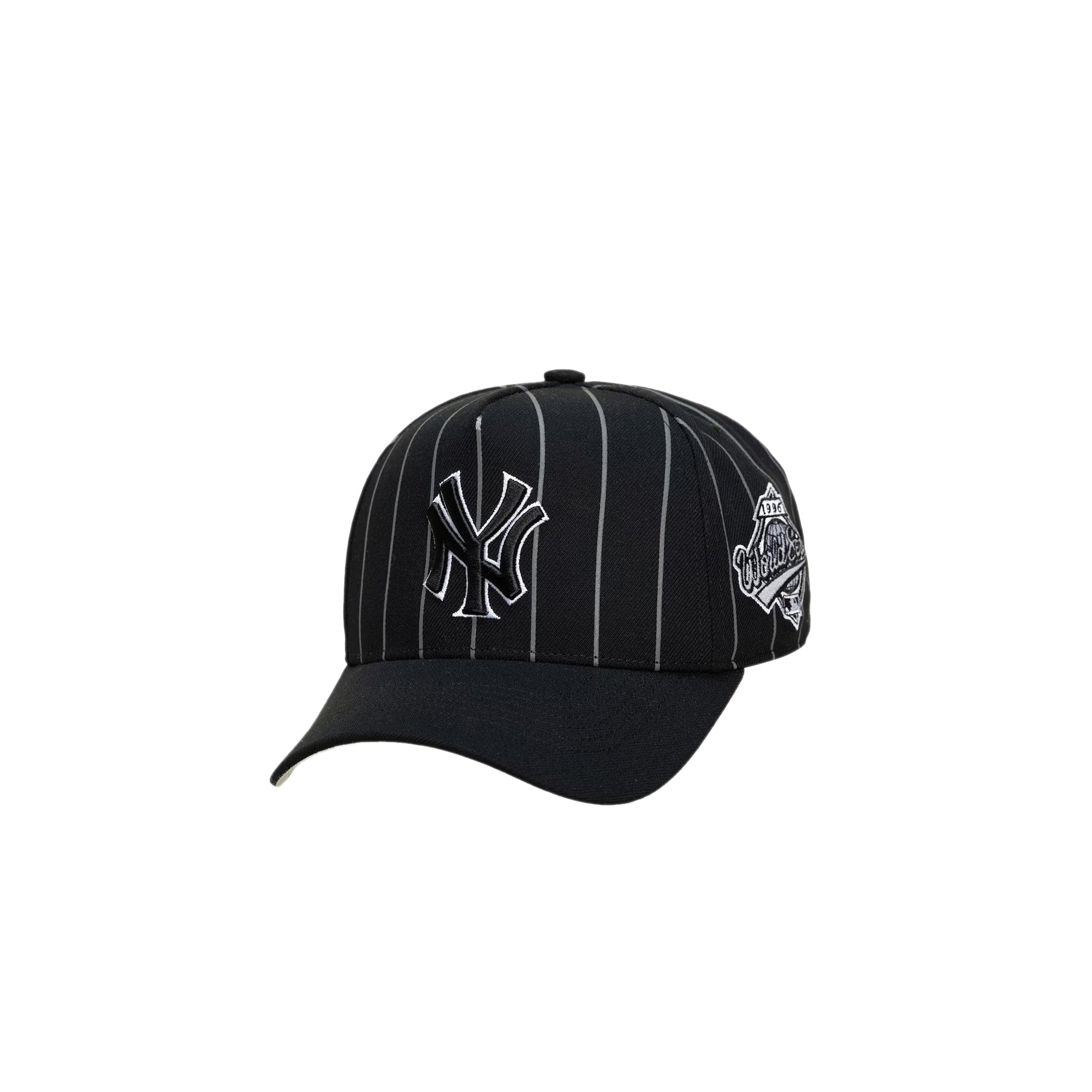 black and white hat on a white background