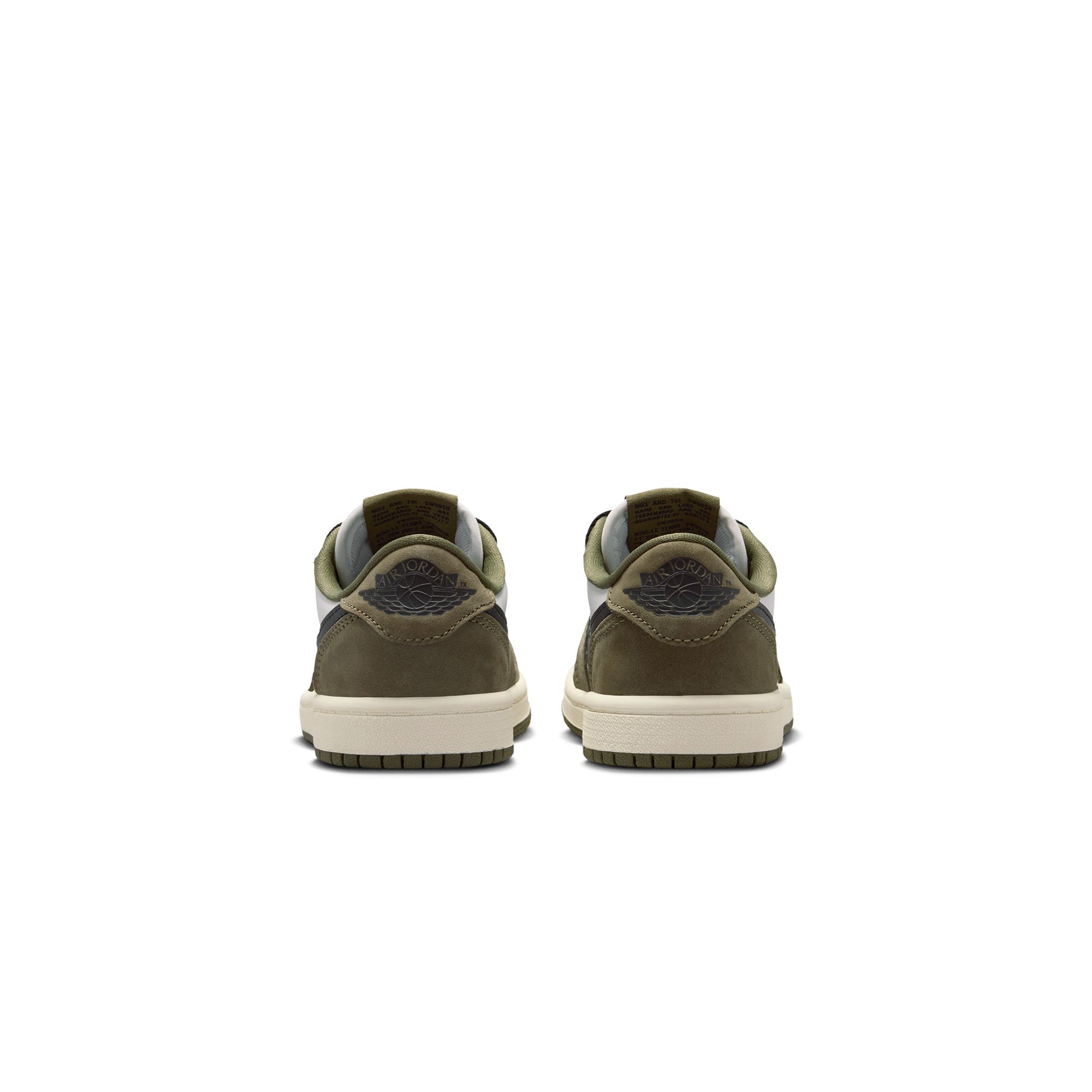 Air Jordan 1 Little Kids Retro Low "Medium Olive" Shoes