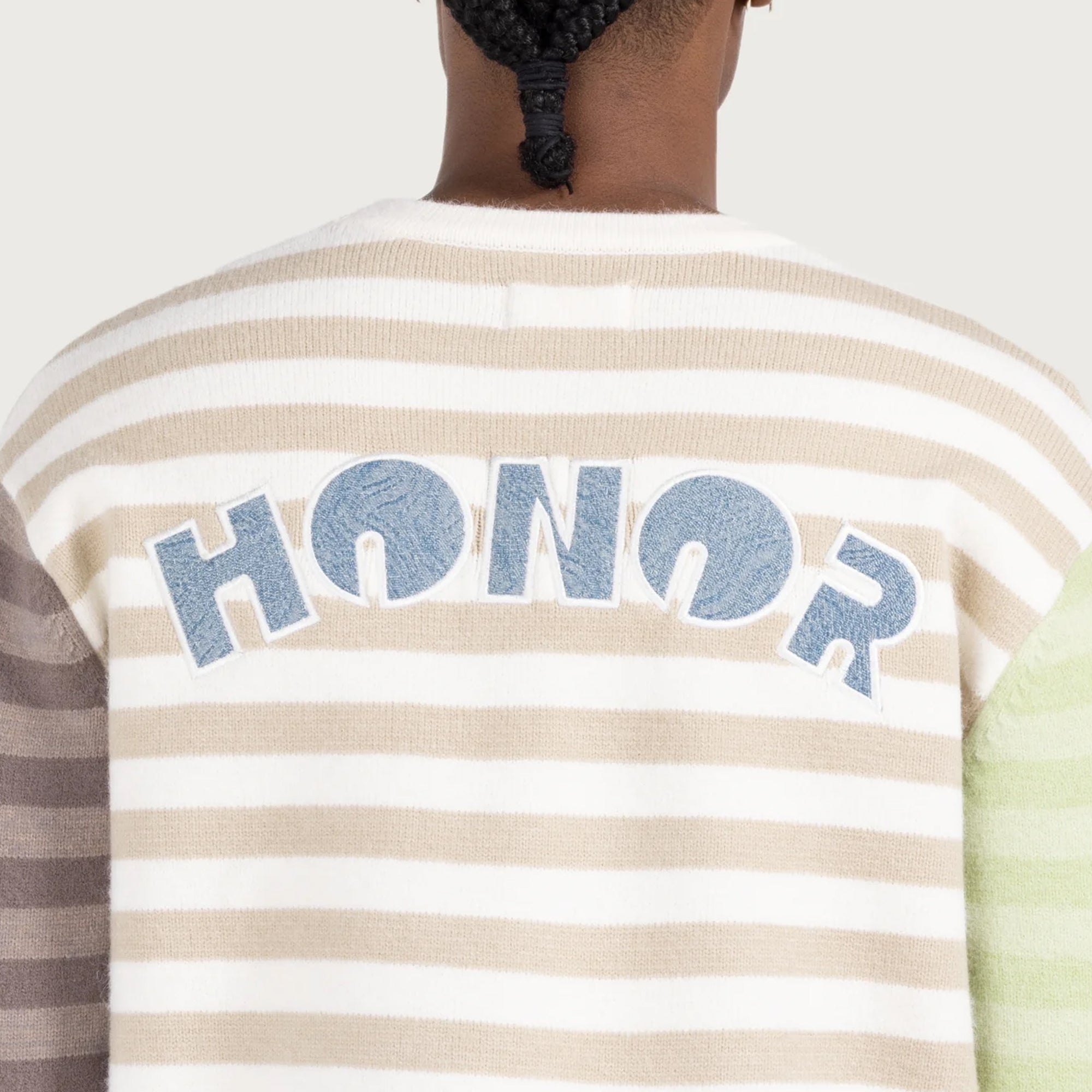 Honor The Gift Mens Multi Stripe Crew Longsleeve