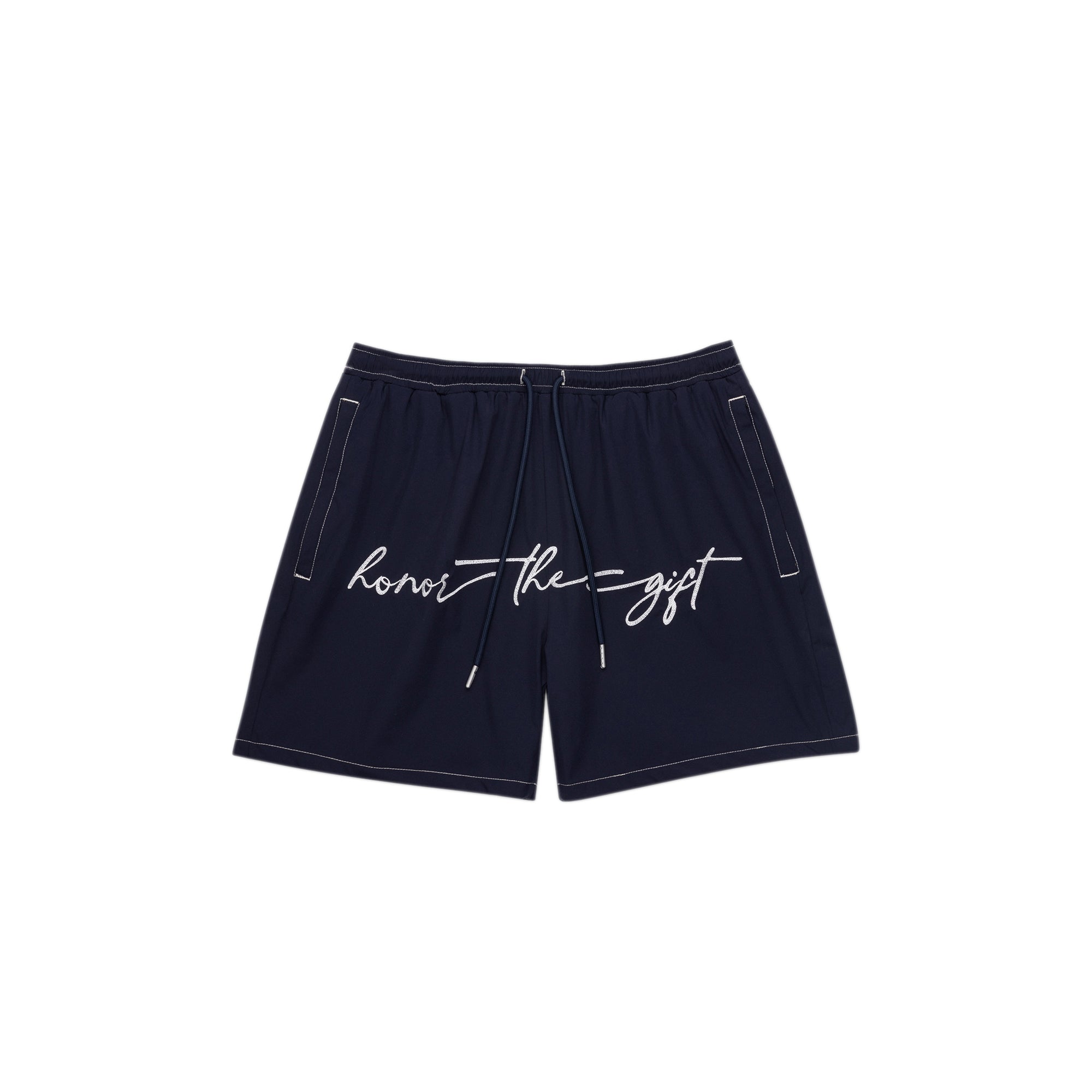 Honor The Gift Mens Hybrid Cursive 5" Trunk Shorts