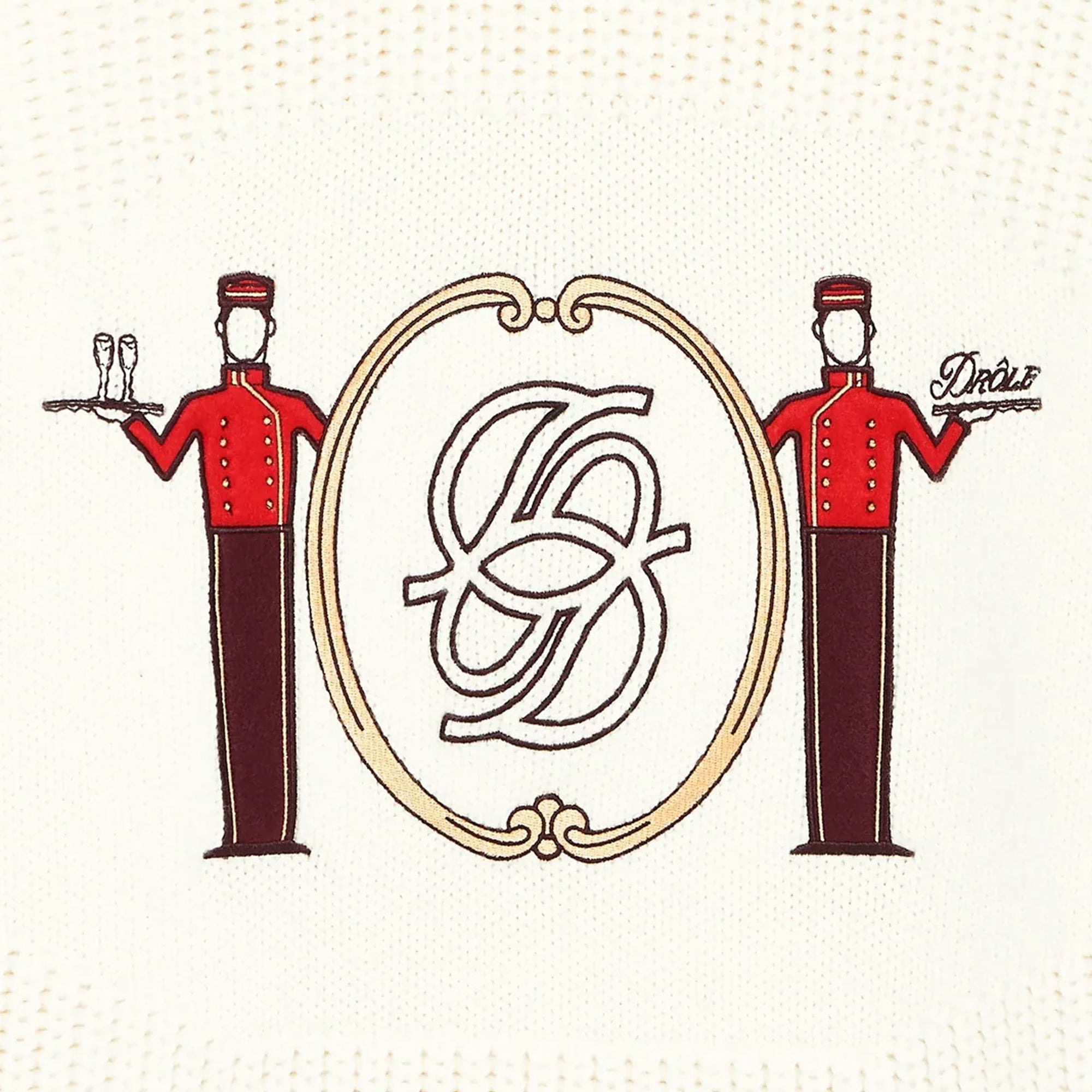 Drole De Monsieur Mens La Maille Jacquard Groom Sweatshirt