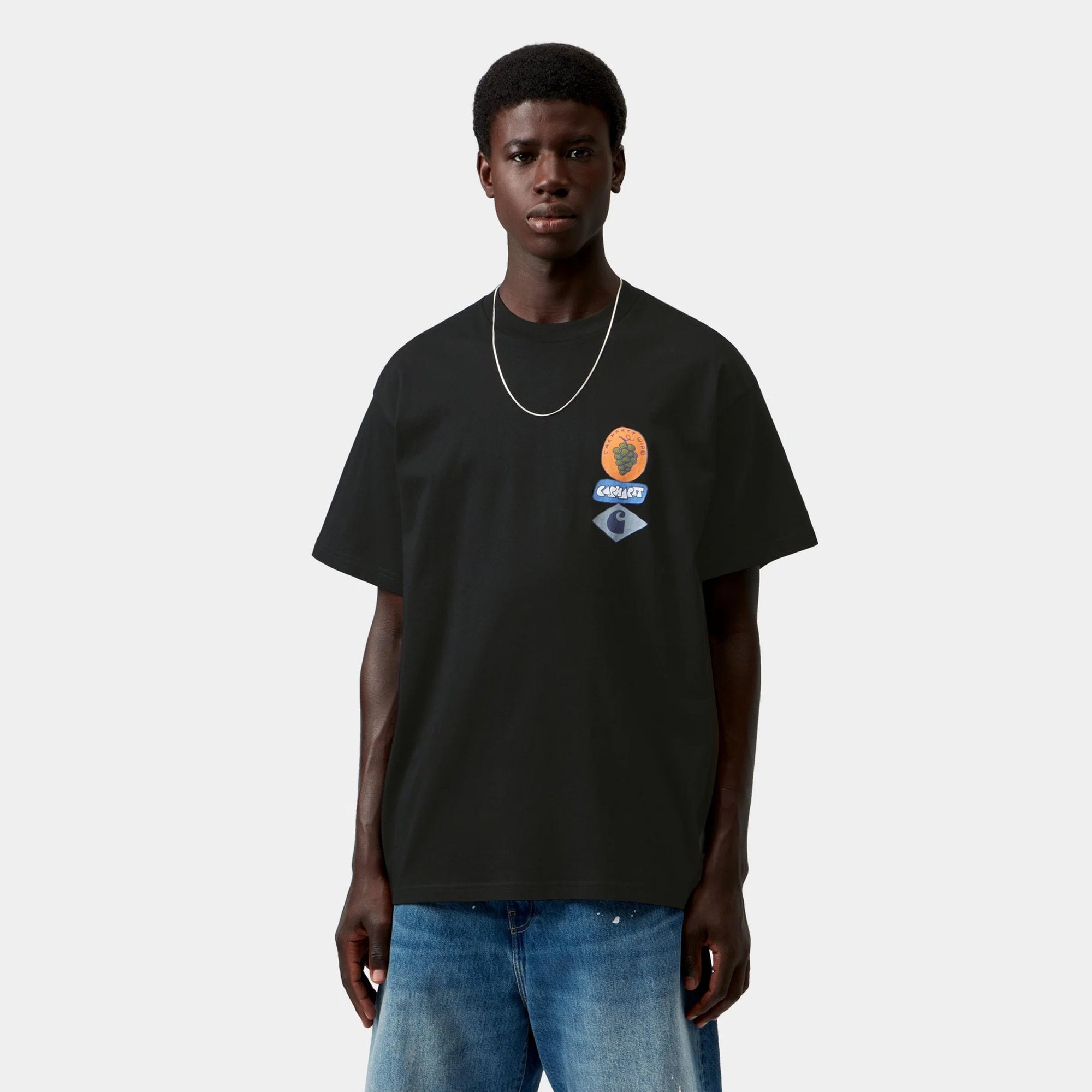 Carhartt WIP Mens  Stacked Grapes Tee