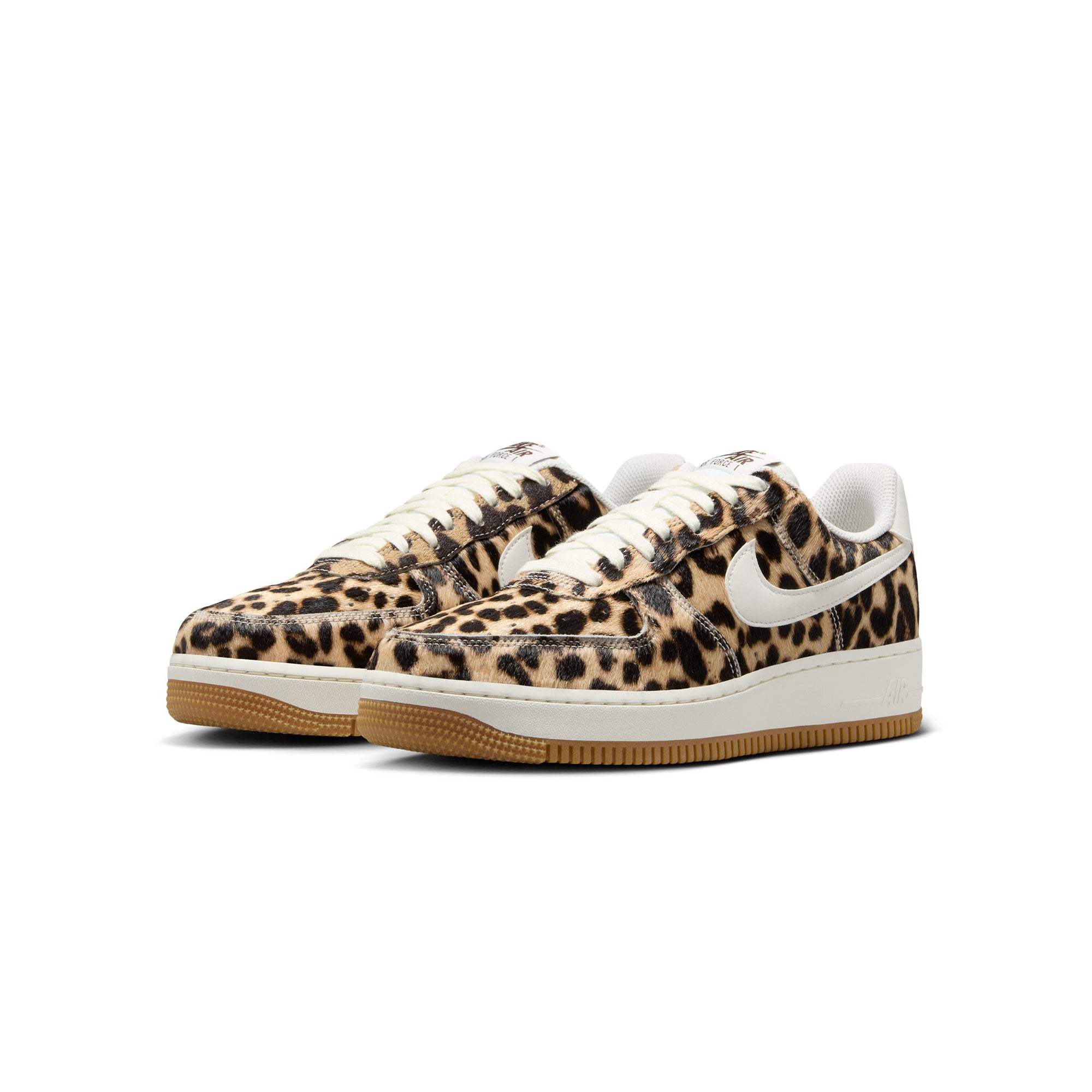 leopard sneakers on a white background