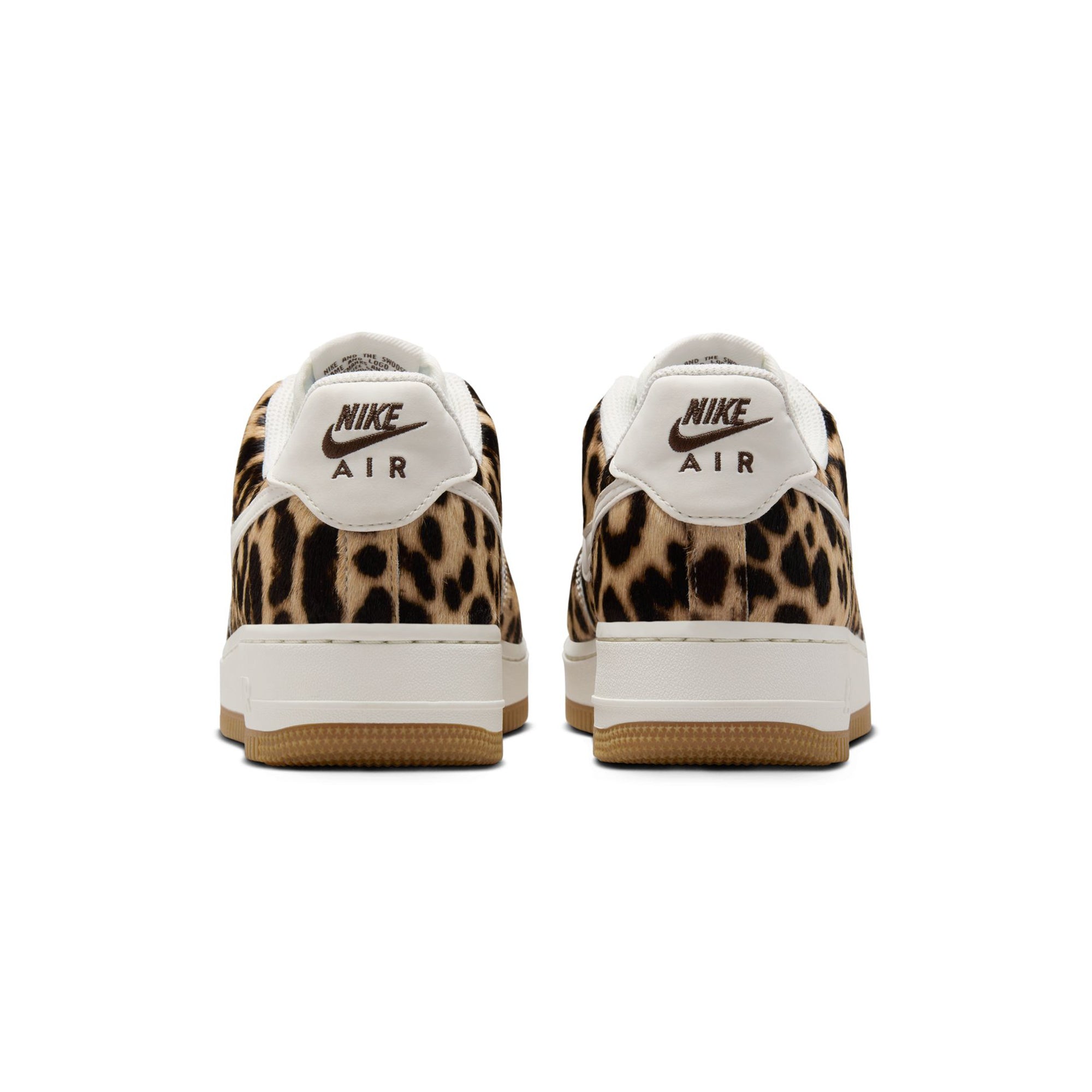 leopard sneakers on a white background