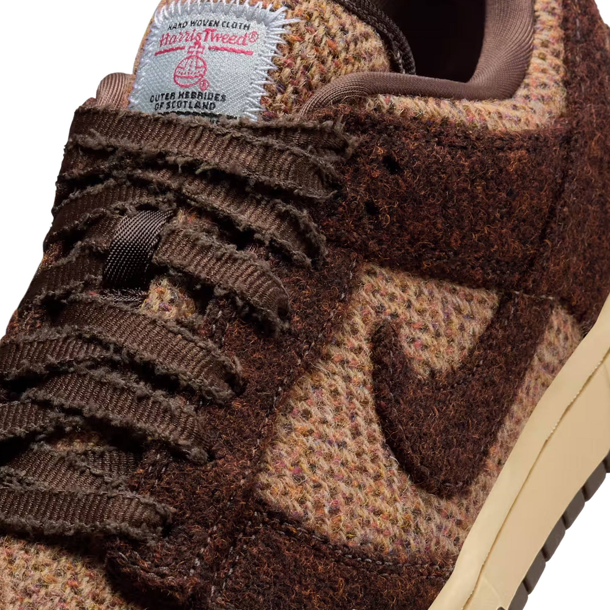 Nike x Harris Tweed Womens Dunk Low "Sesame" Shoes