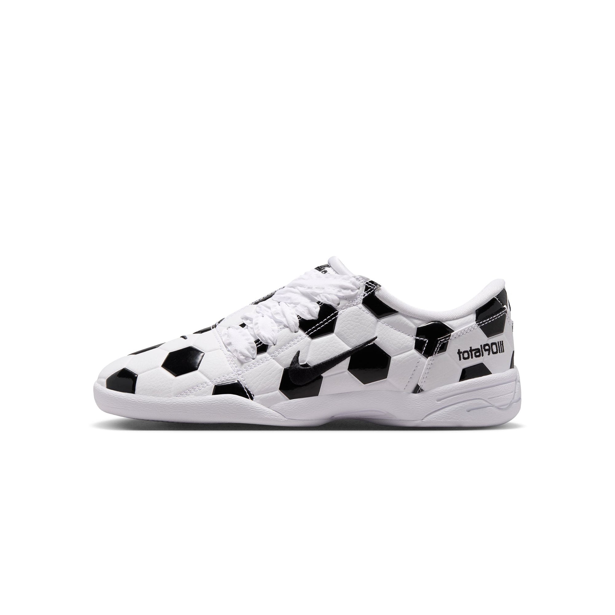 White/black Sneakers on a white background