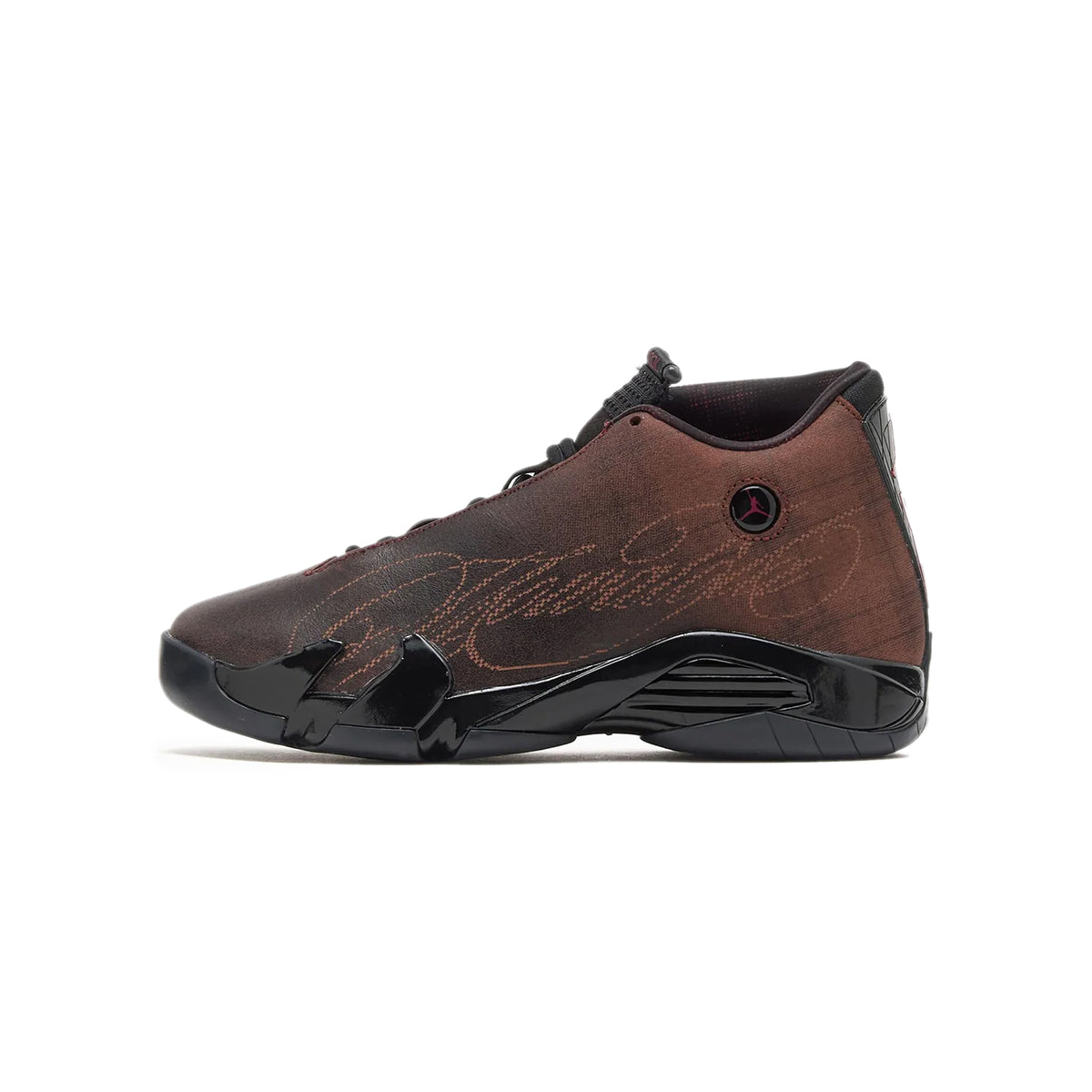 Air Jordan 14 x MOWALOLA Mens Retro SP "Burnt Red" Shoes card image