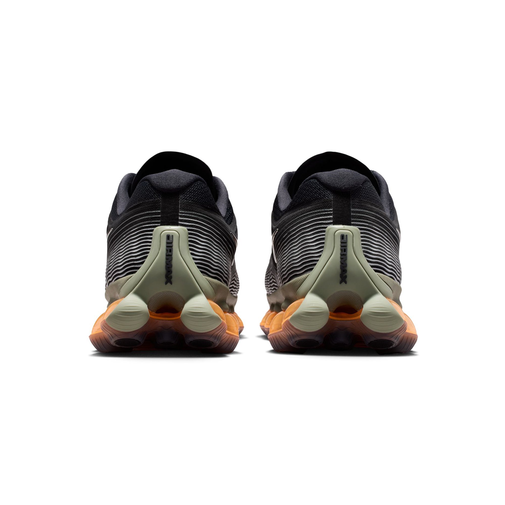 Black/metallic Silver-light Army Sneakers on a white background