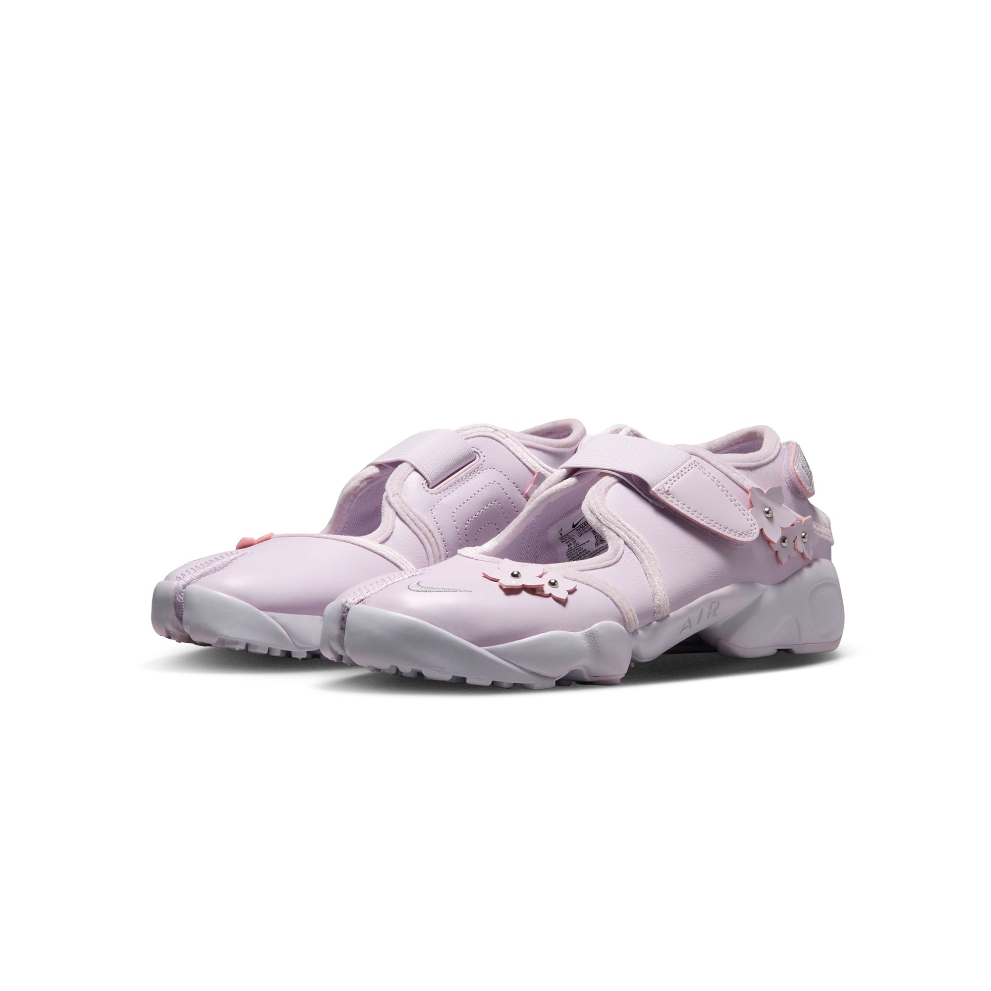 Bleached Lilac/metallic Silver-wolf Grey Sneakers on a white background