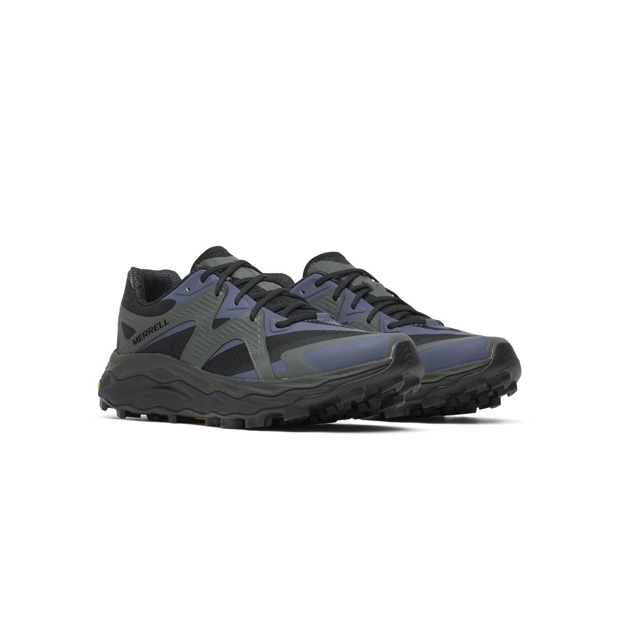 Black and Comet Sneakers with vibram sole on white background