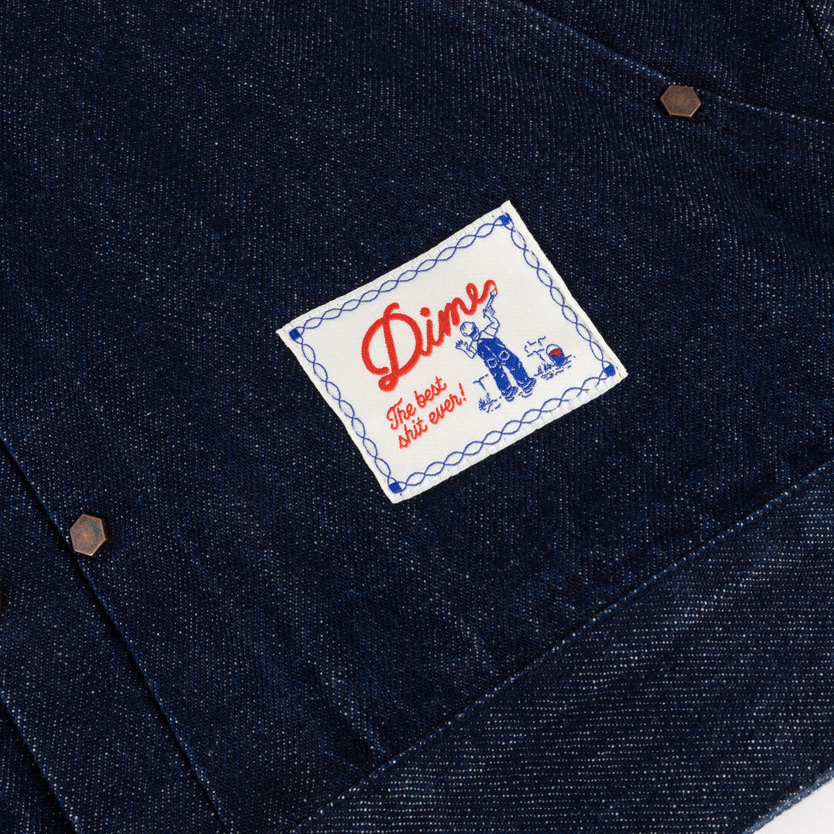 Dime Mens Pleated Denim Jacket
