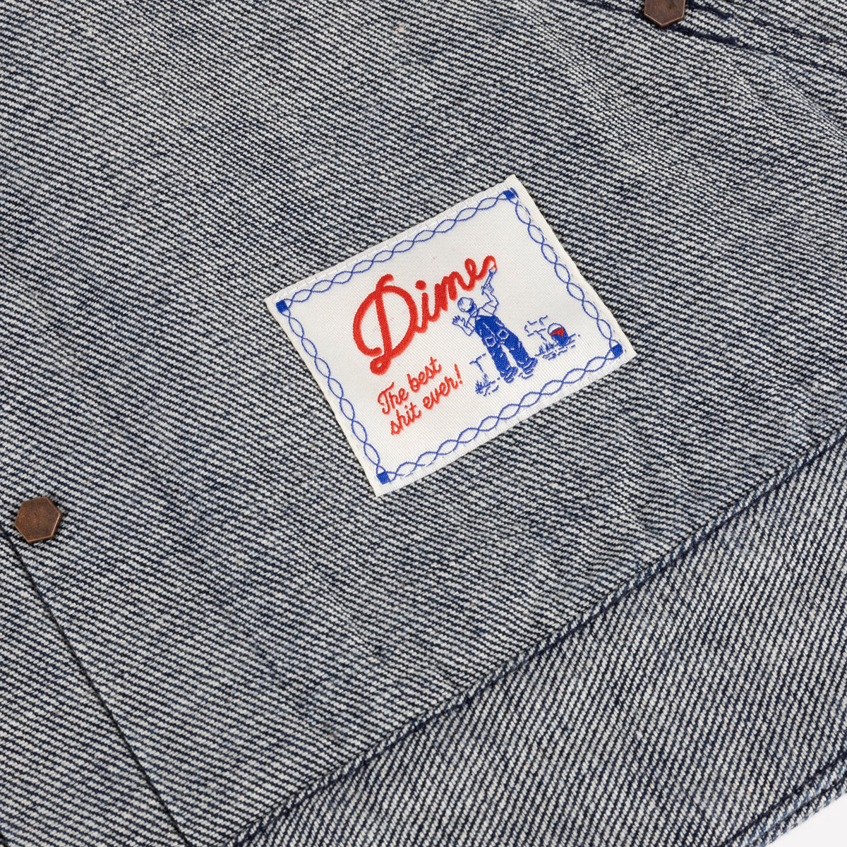 Dime Mens Pleated Denim Jacket