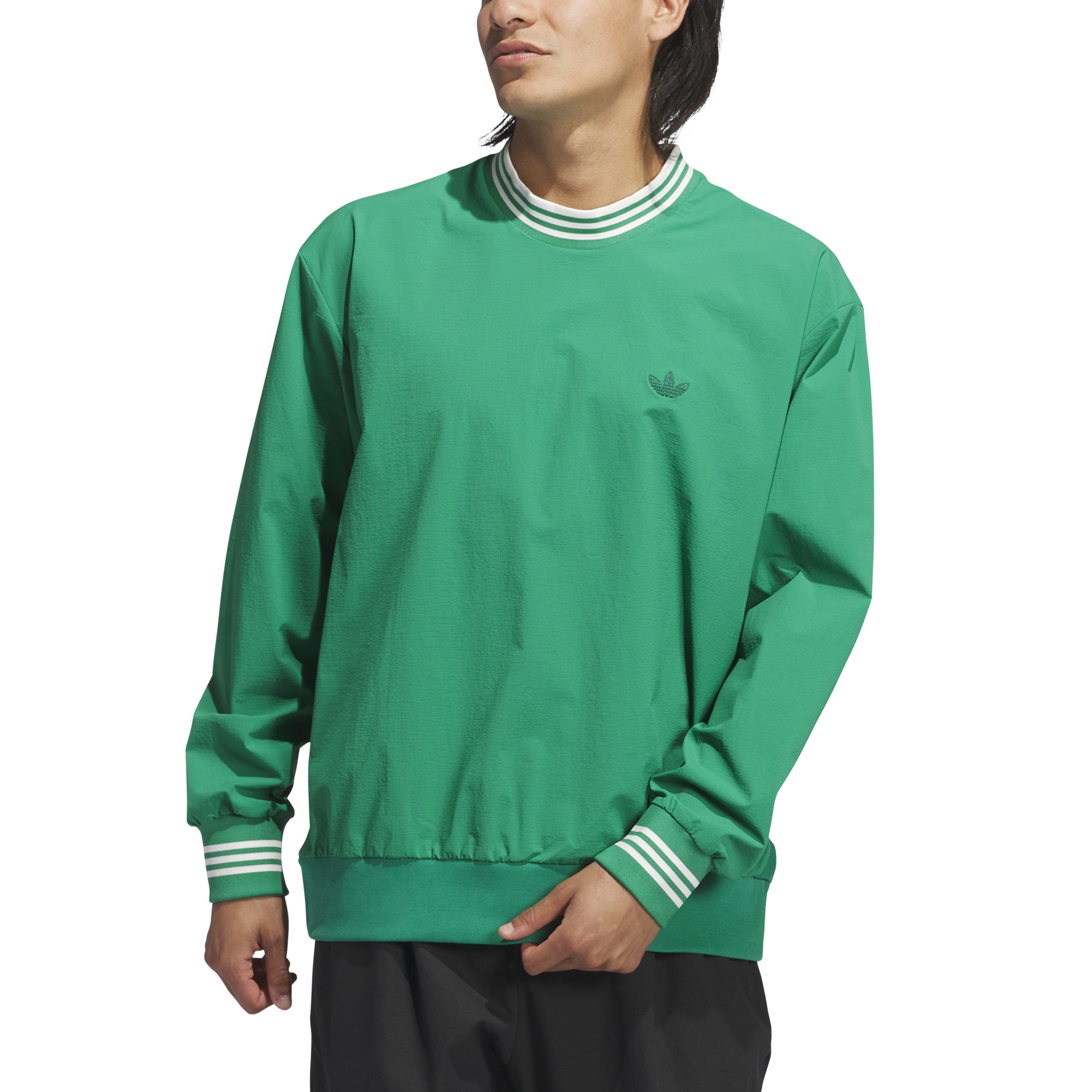 メンズウェア  golf Rolling Links Crewneck Wind Adidas Golf Mens Rolling Links Crewneck Sweatshirt – Extra Butter