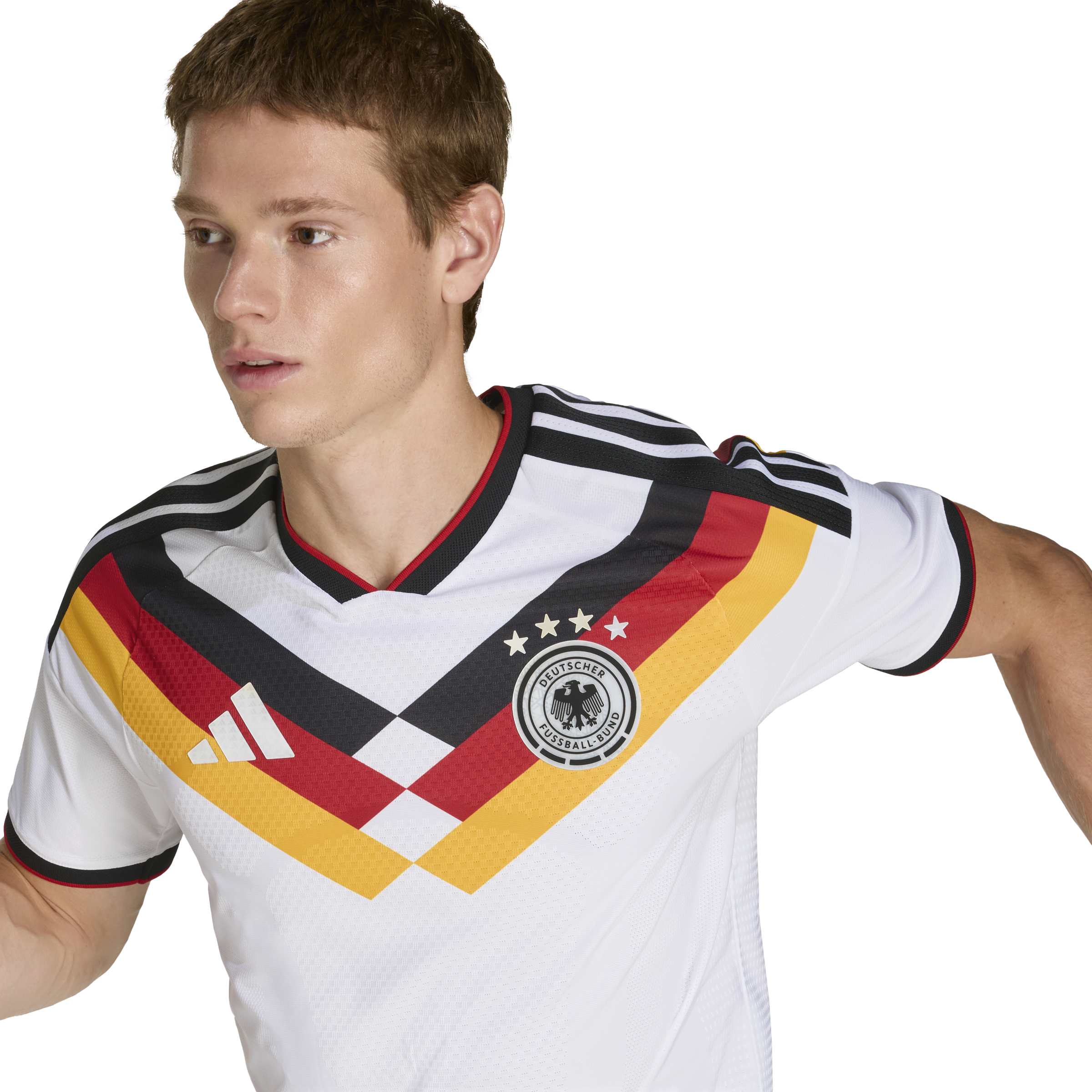 adidas Men's Germany 26 Home Authentic Jersey White / S