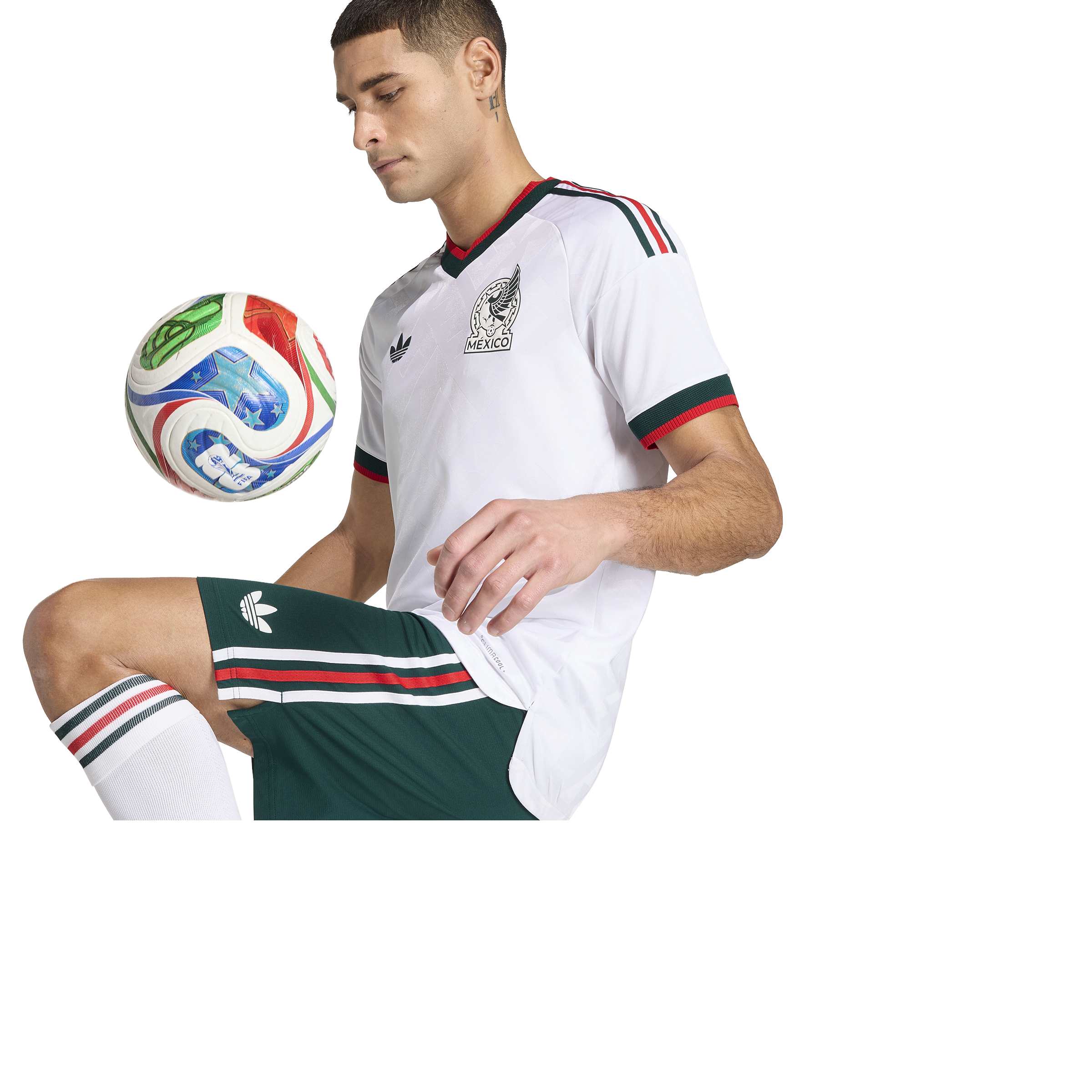 Adidas Mens Mexico 26 Away Authentic Jersey