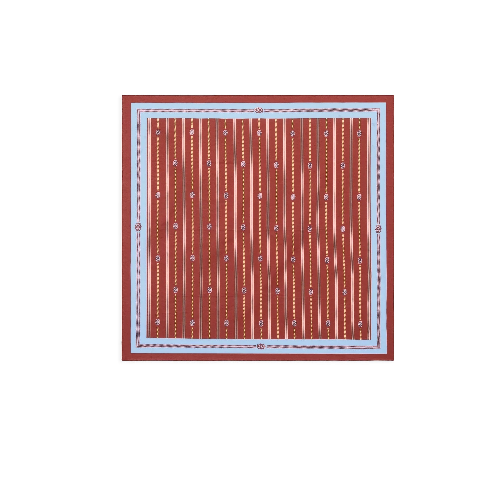 Drôle de Monsieur Foulard Rayure Monogramme Bandana