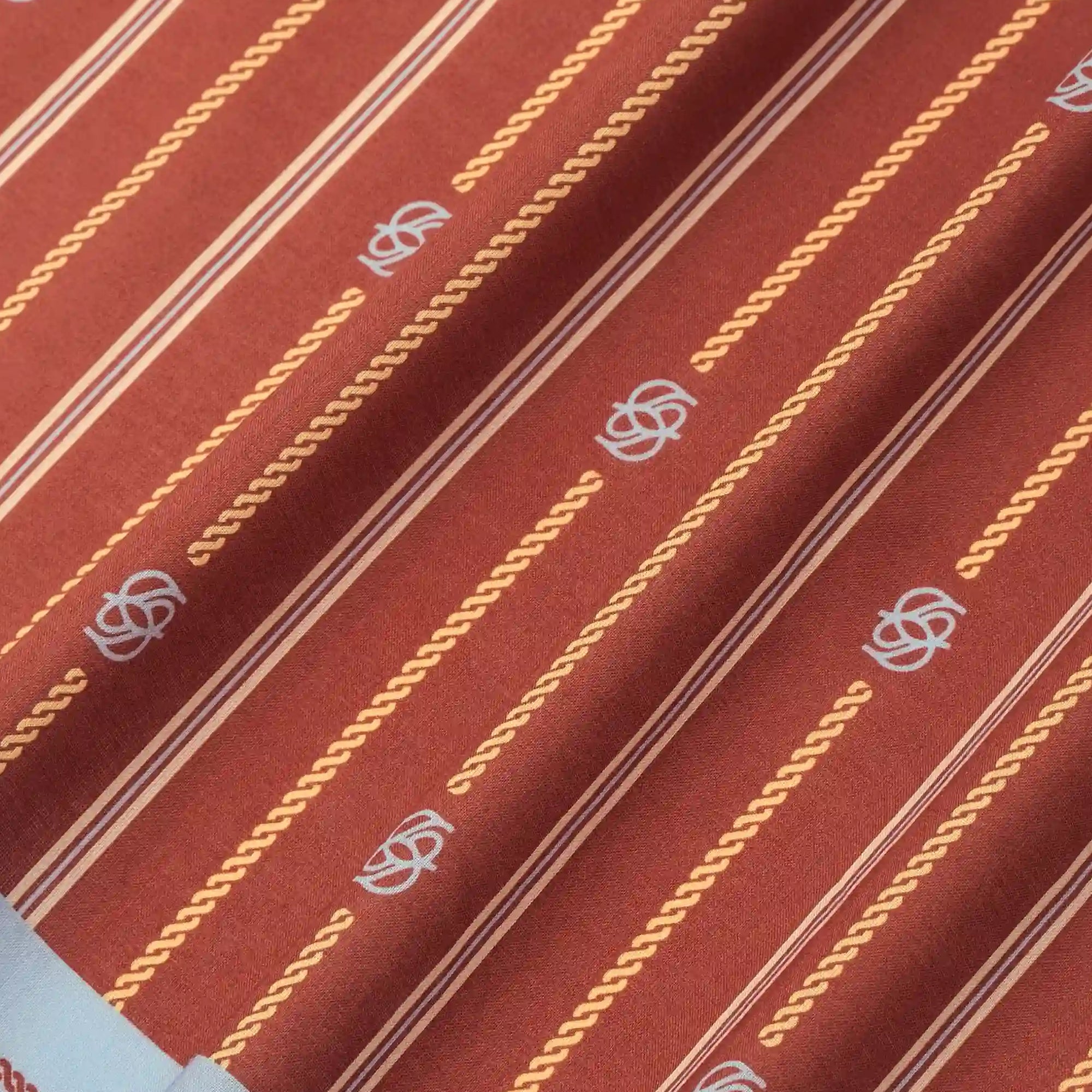Drôle de Monsieur Foulard Rayure Monogramme Bandana
