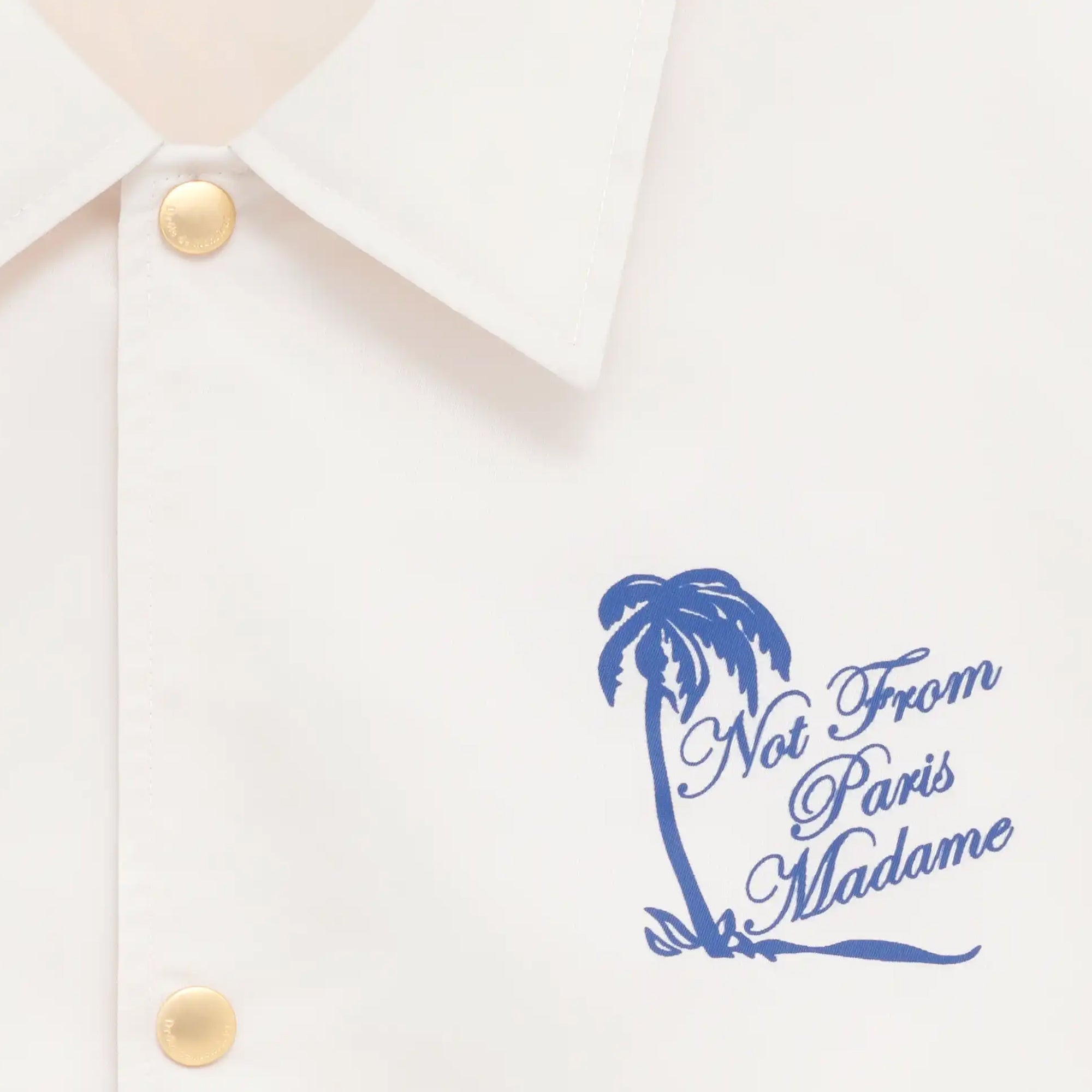 Drôle de Monsieur Mens Vestie Slogan Palmiers Shirt