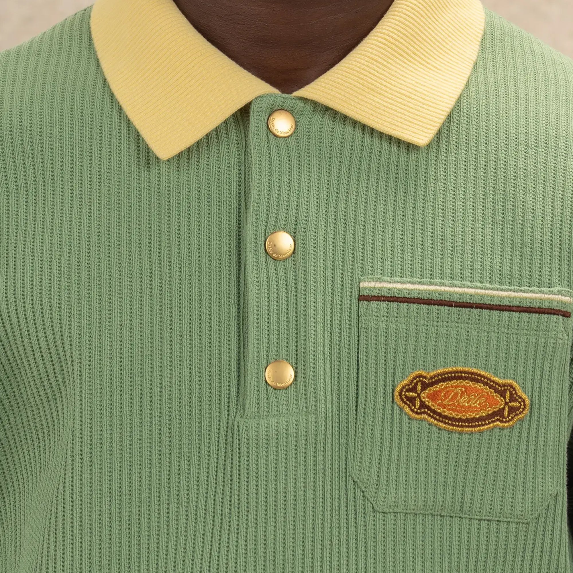 Drôle de Monsieur Mens Polo Drole Patch Shirt