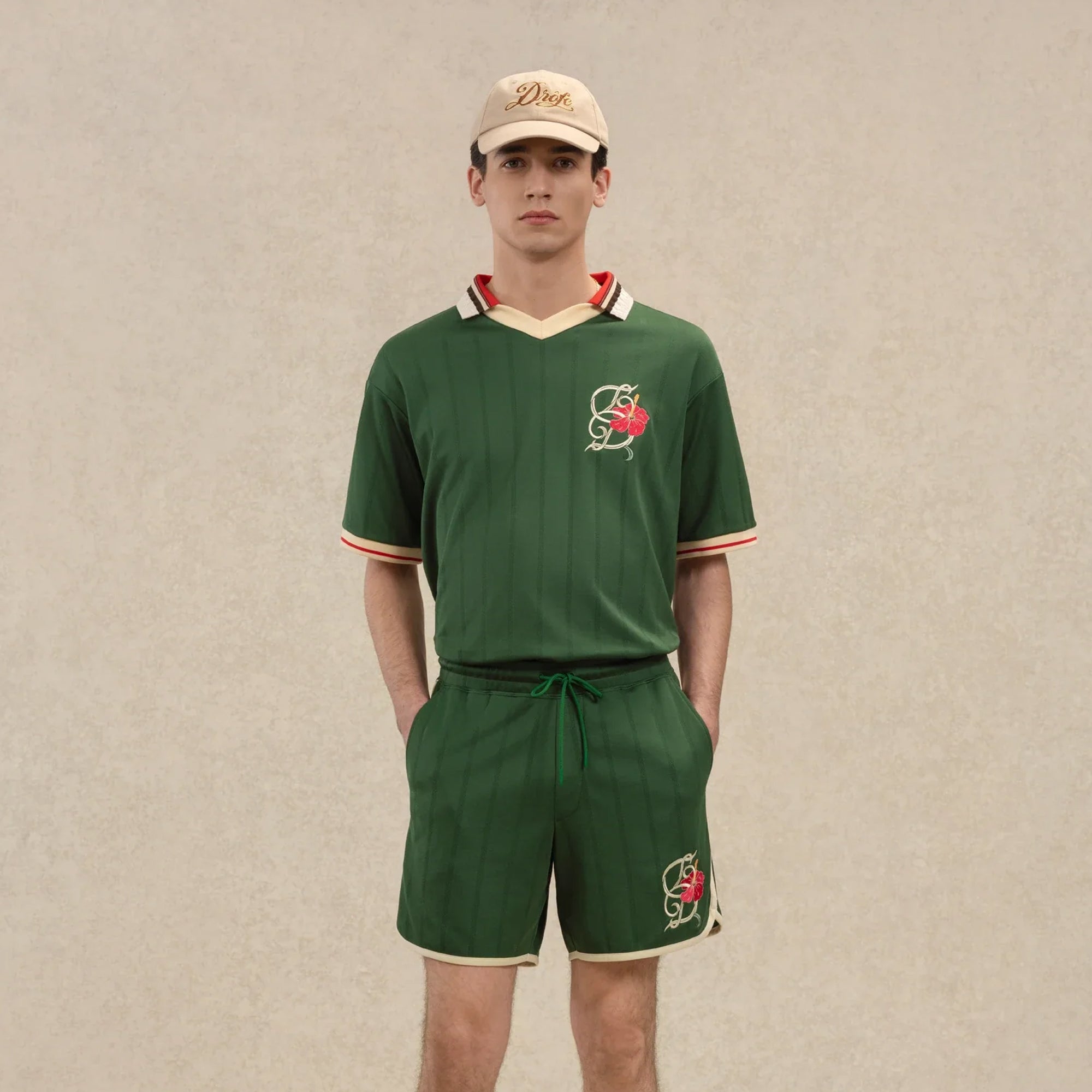 Drôle de Monsieur Mens Polo D Hibiscus Shirt