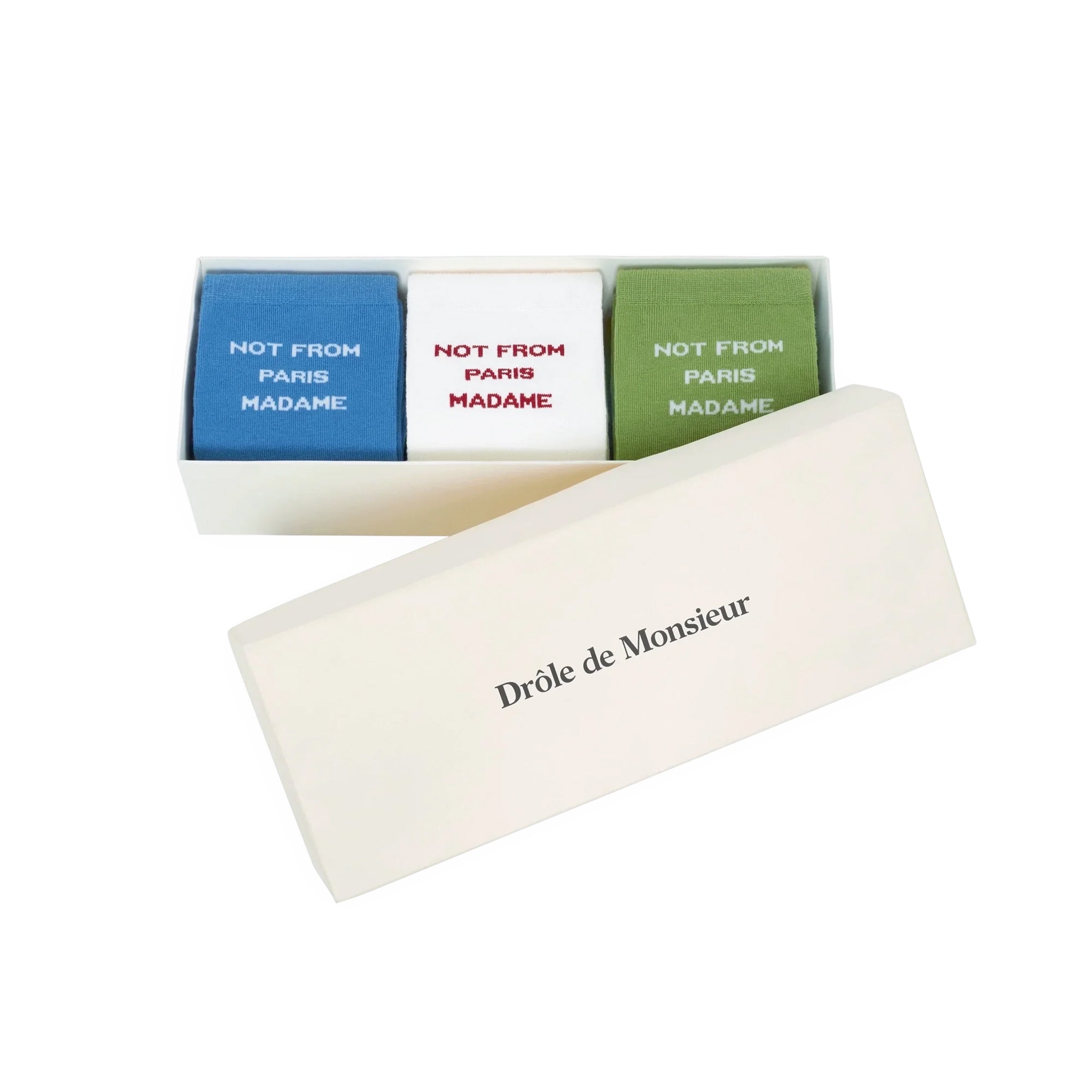 Drôle de Monsieur Le Pack De Chaussettes Slogan Socks