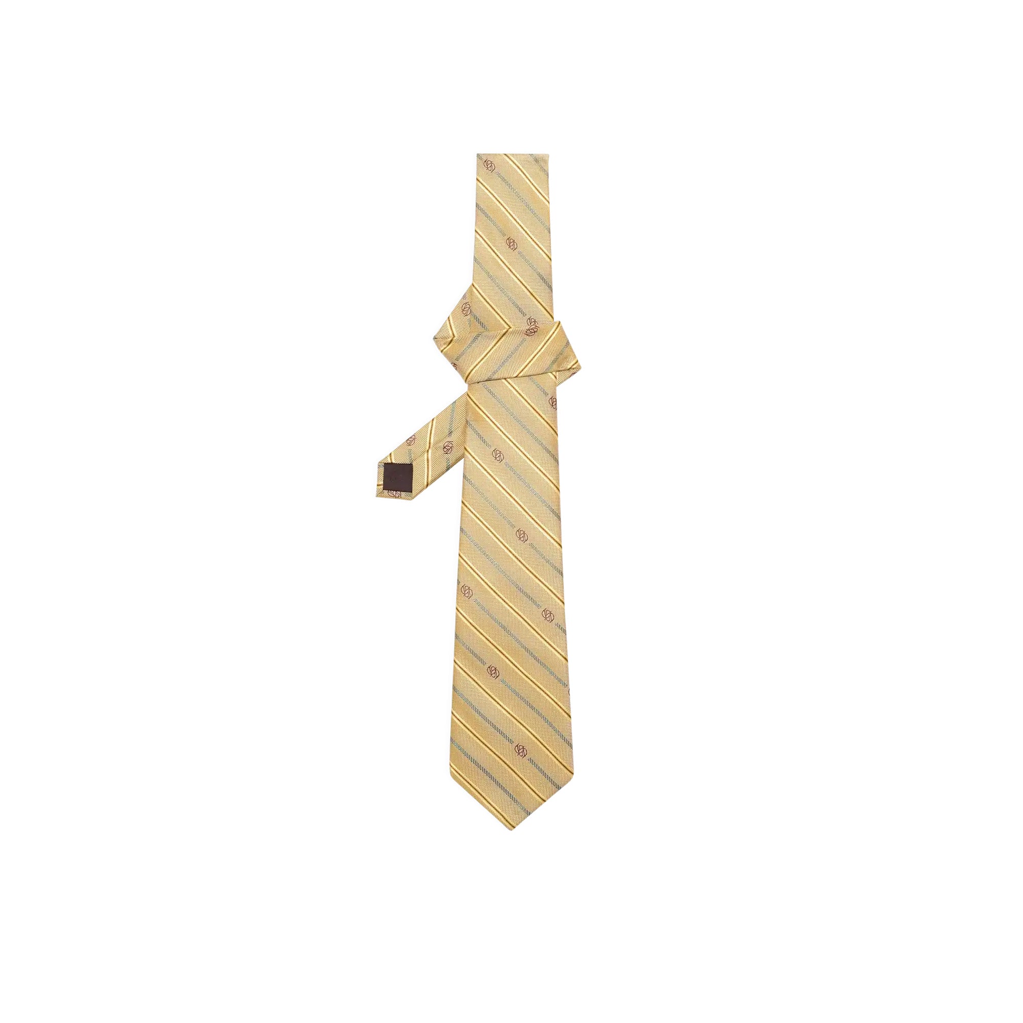 Drôle de Monsieur Cravate Rayee Monogramme Tie
